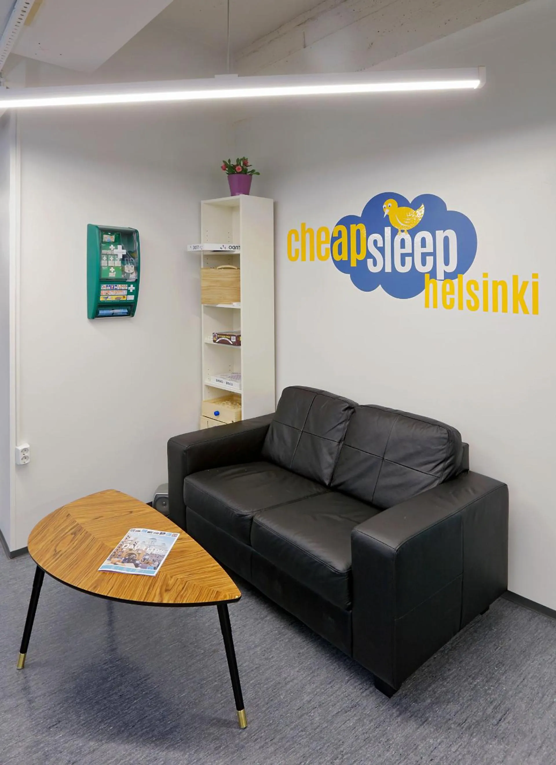 Lobby or reception in CheapSleep Hostel Helsinki