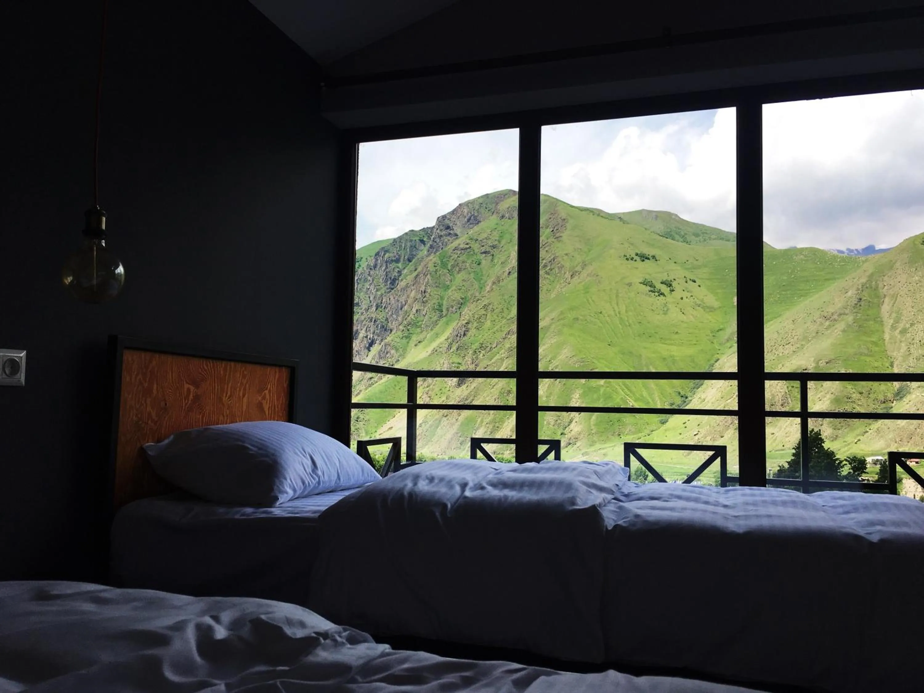 Bed in Chemodann Kazbegi