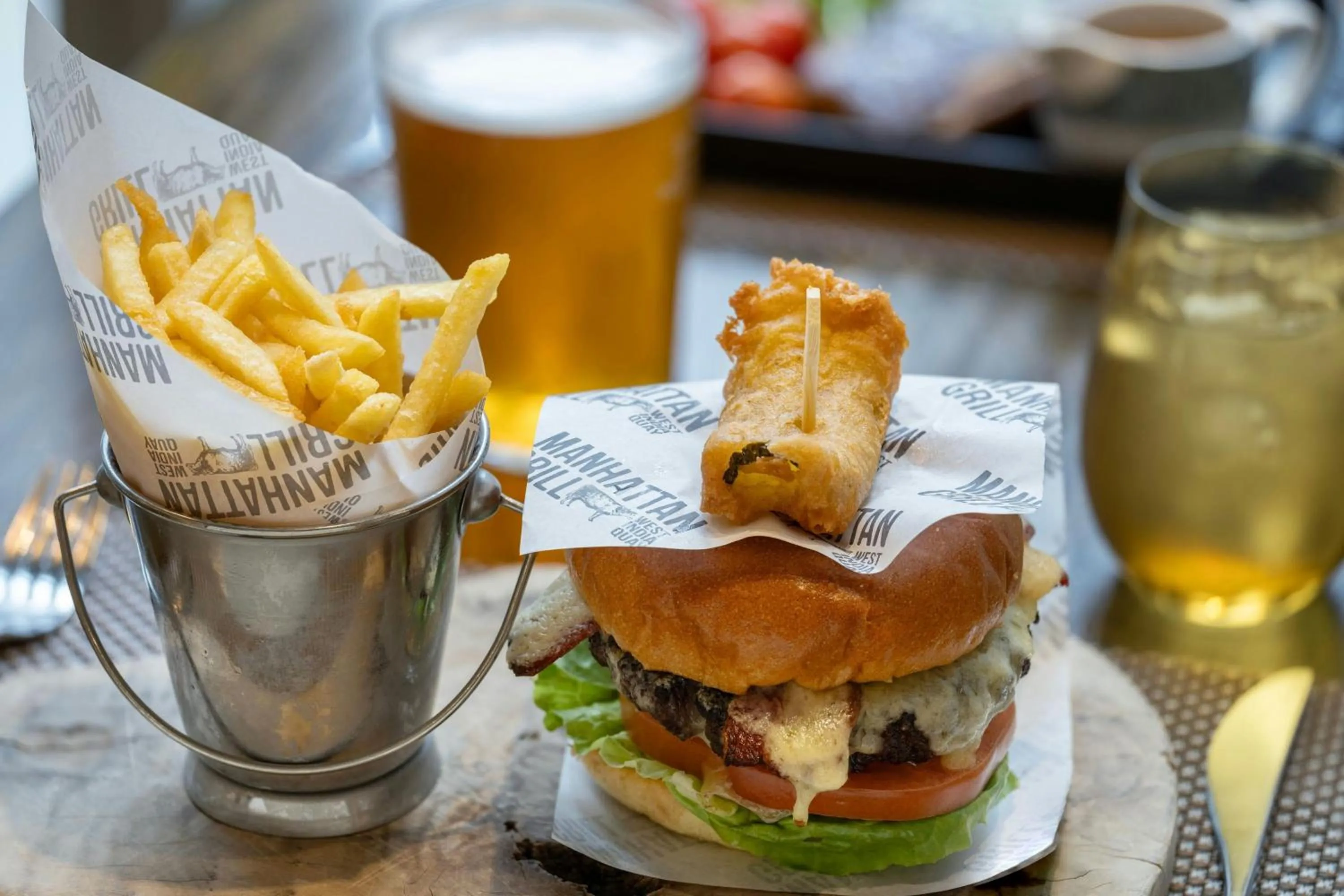 Restaurant/places to eat in London Marriott Hotel Canary Wharf