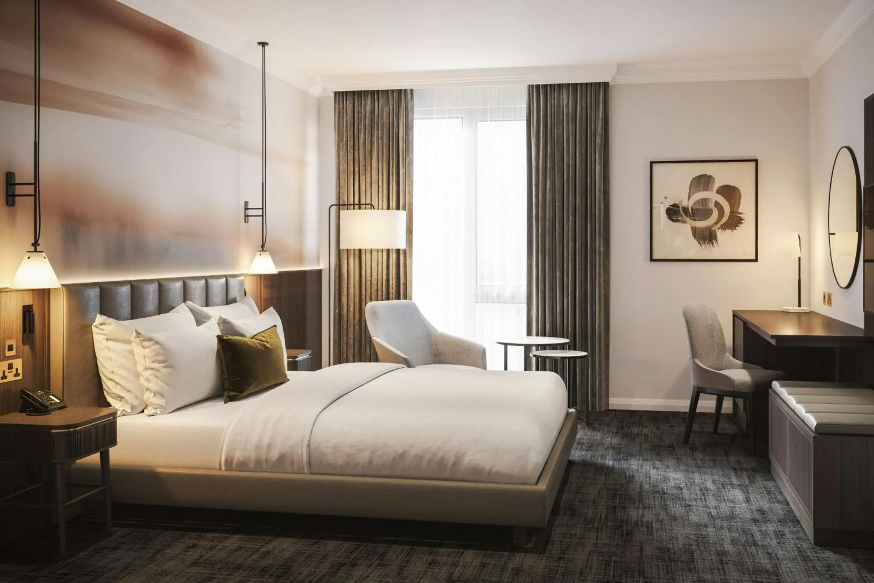 Executive King Room - Executive Amenities Access in London Marriott Hotel Marble Arch Executive King Room - Executive Amenities Access in London Marriott Hotel Marble Arch