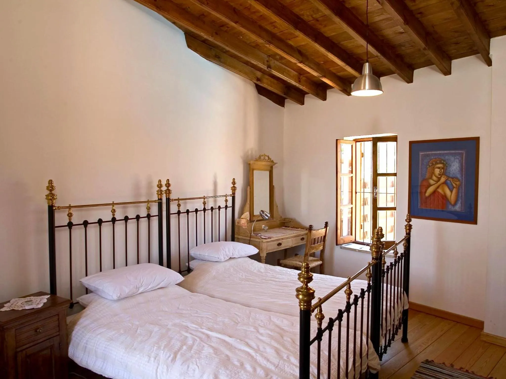 Bed in Porfyrios Country House