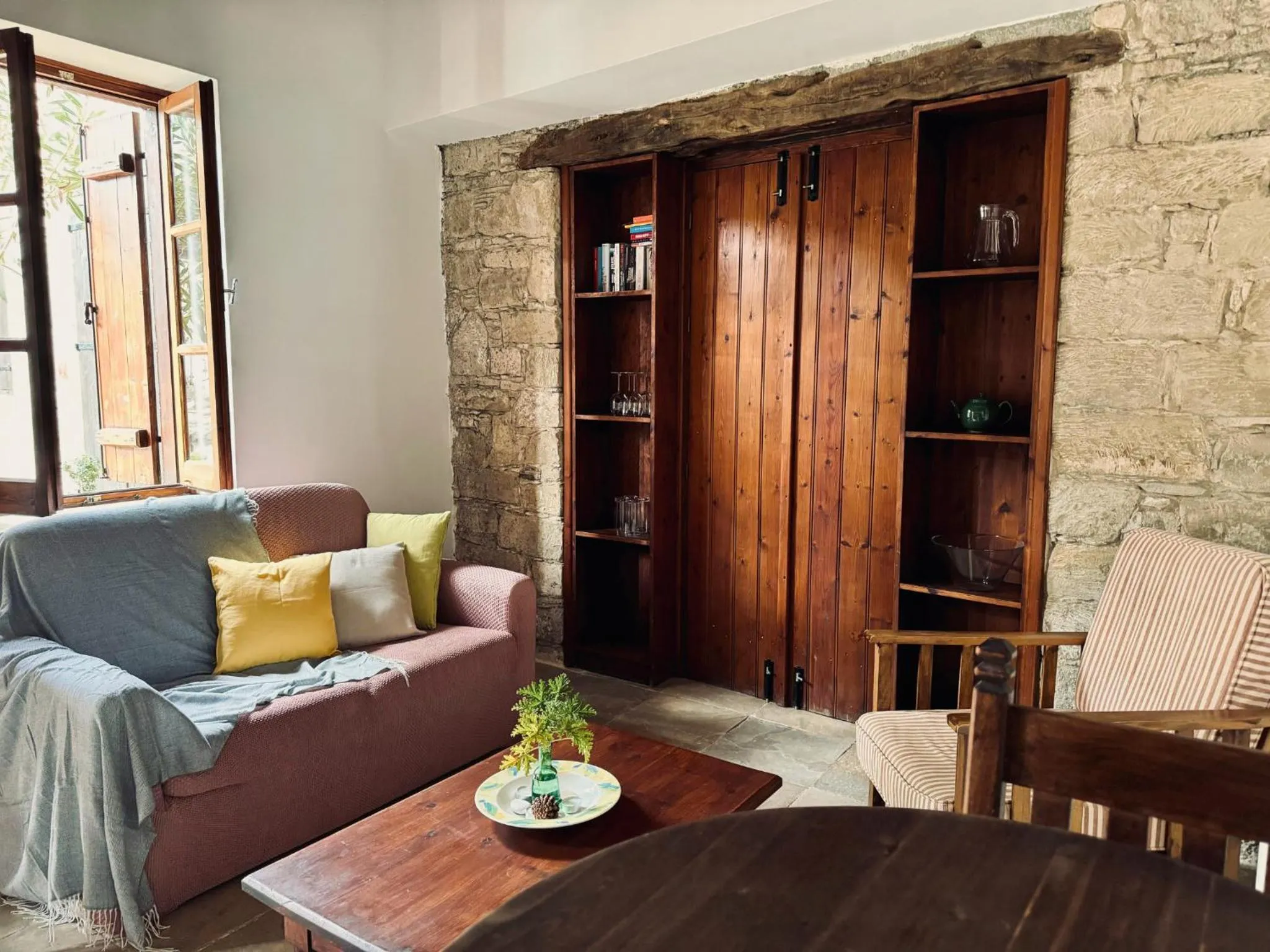 Living room in Porfyrios Country House