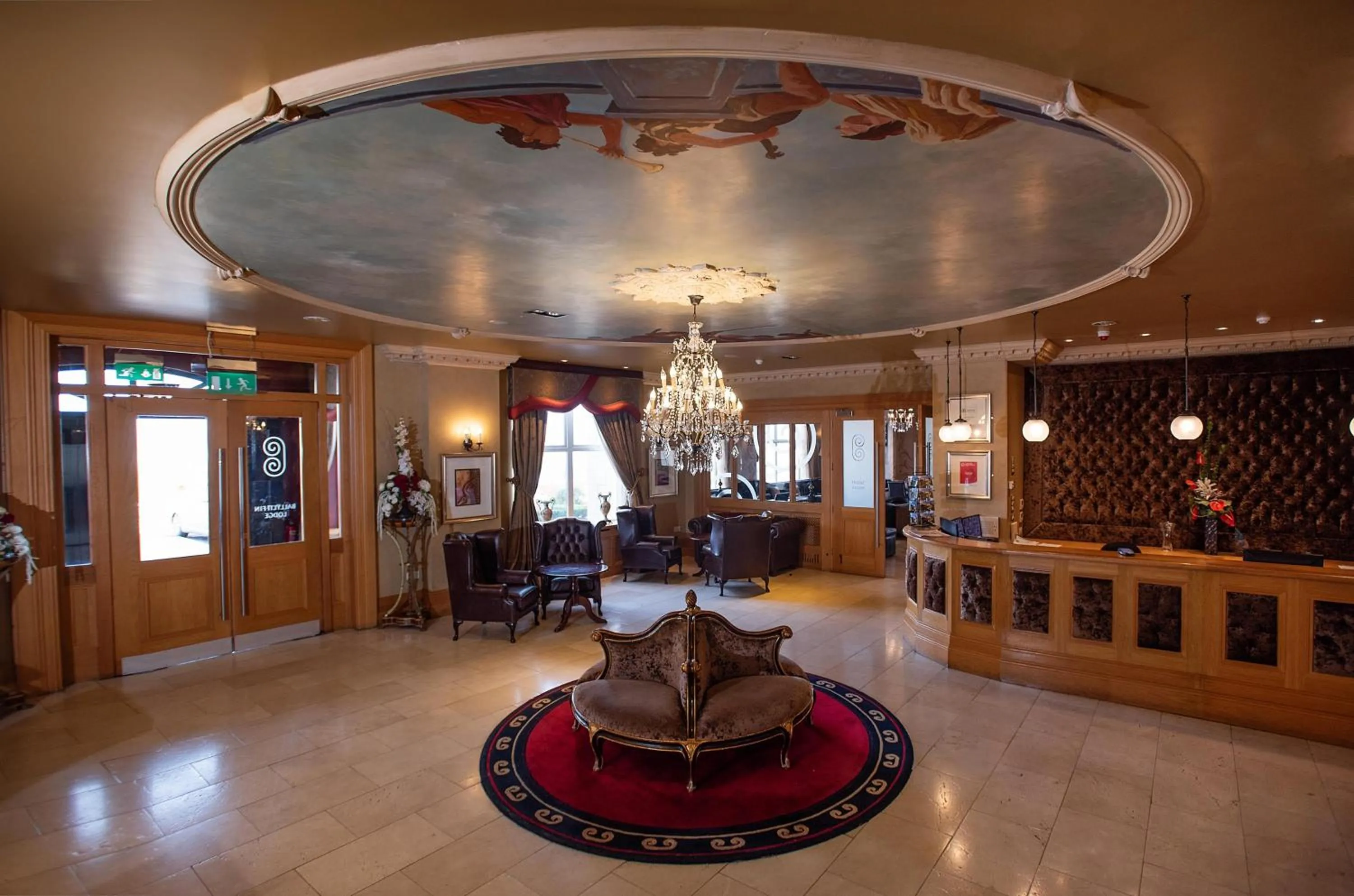 Lobby or reception in The Ballyliffin Lodge and Spa
