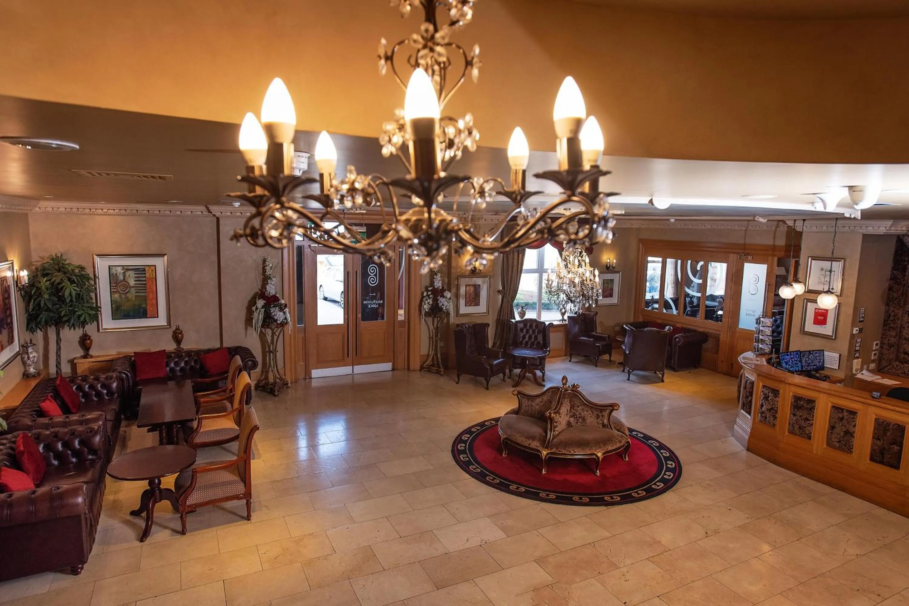 Lobby or reception in The Ballyliffin Lodge and Spa