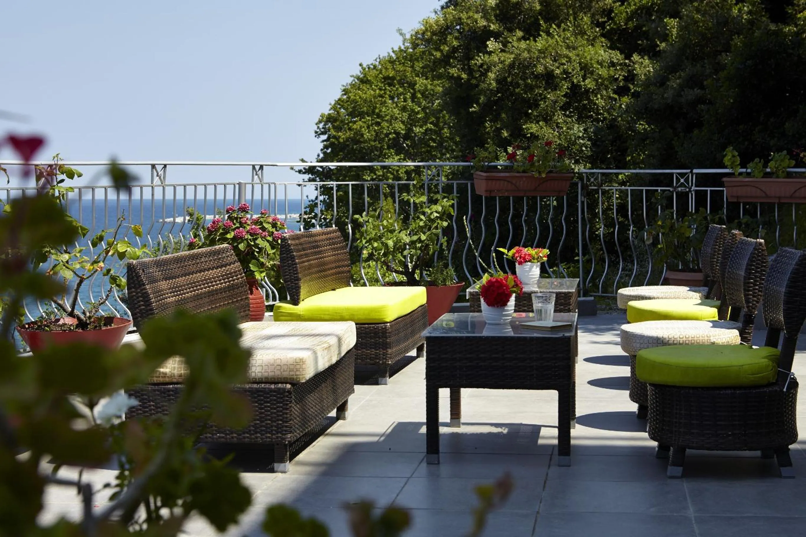 Balcony/Terrace in Hotel Alkyonis