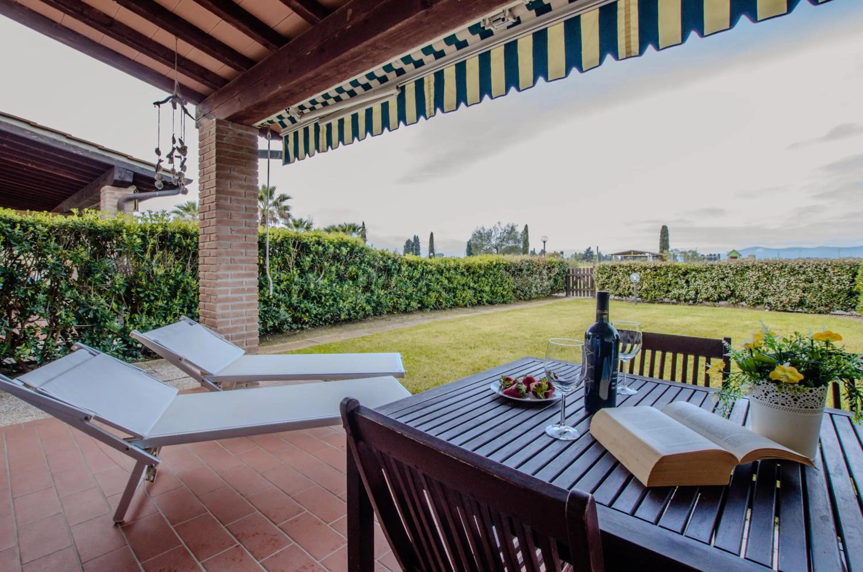 Patio in Residence Cernaia - Private Cottage