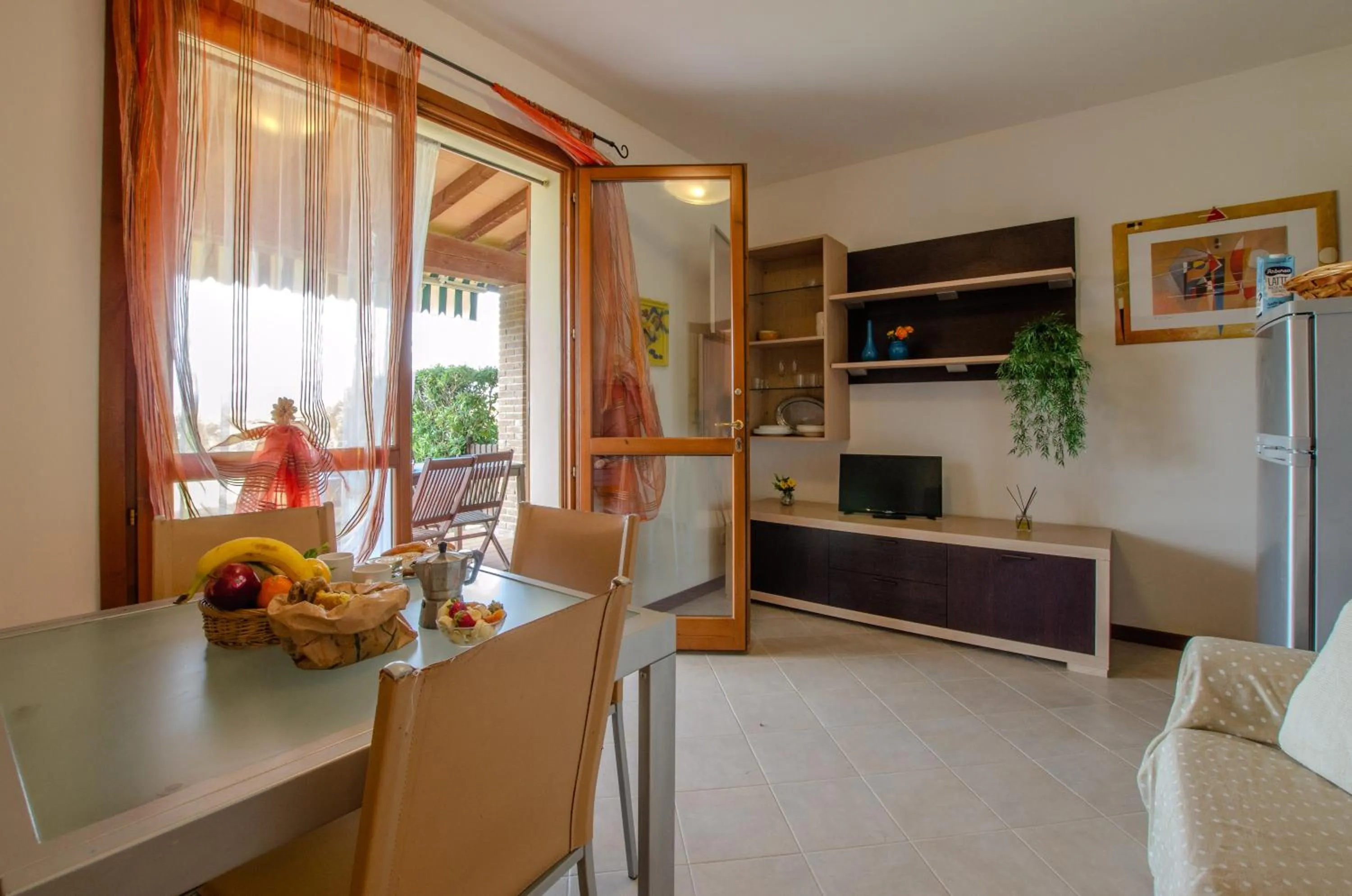 Seating area in Residence Cernaia - Private Cottage