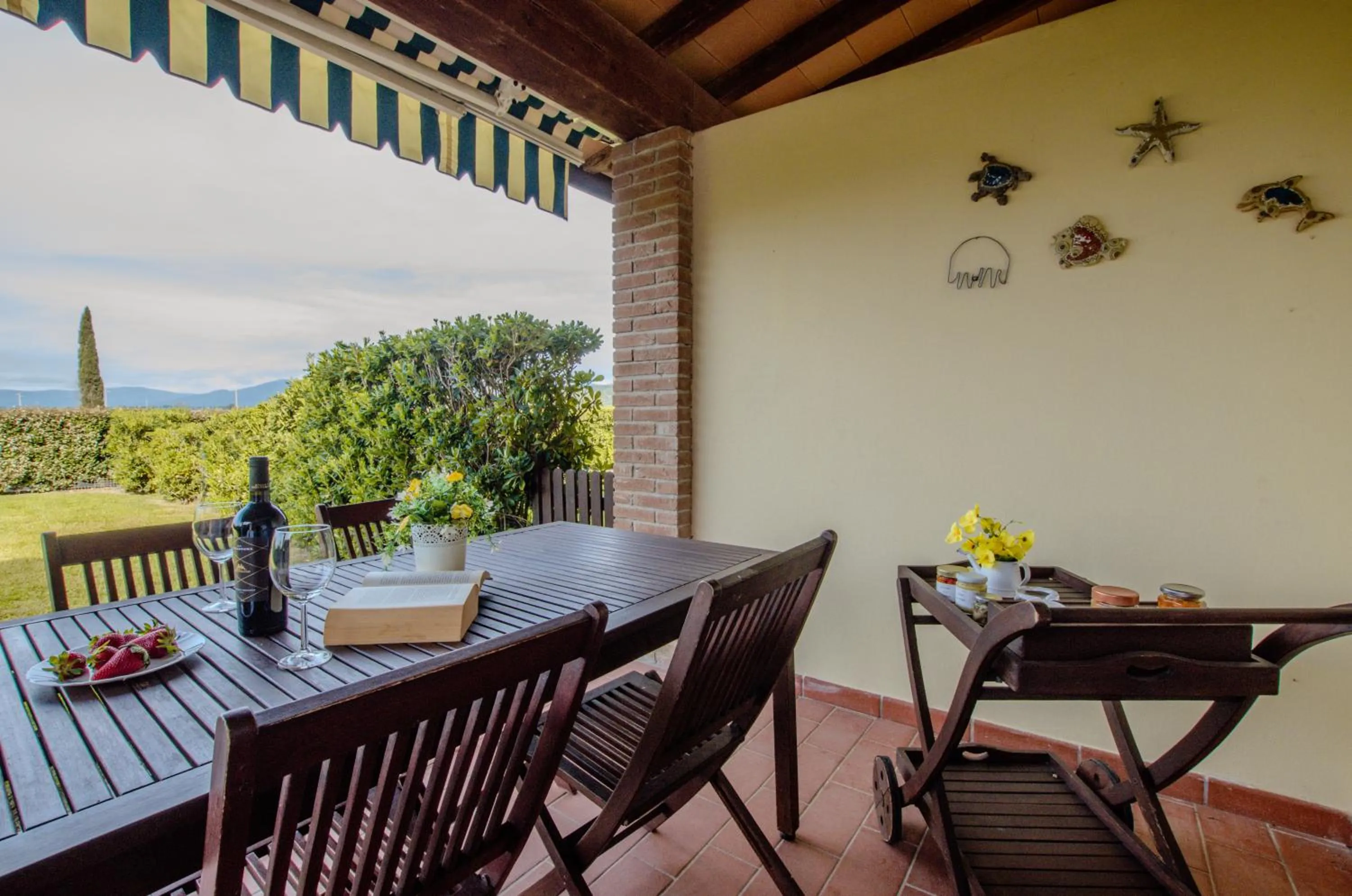 Patio in Residence Cernaia - Private Cottage