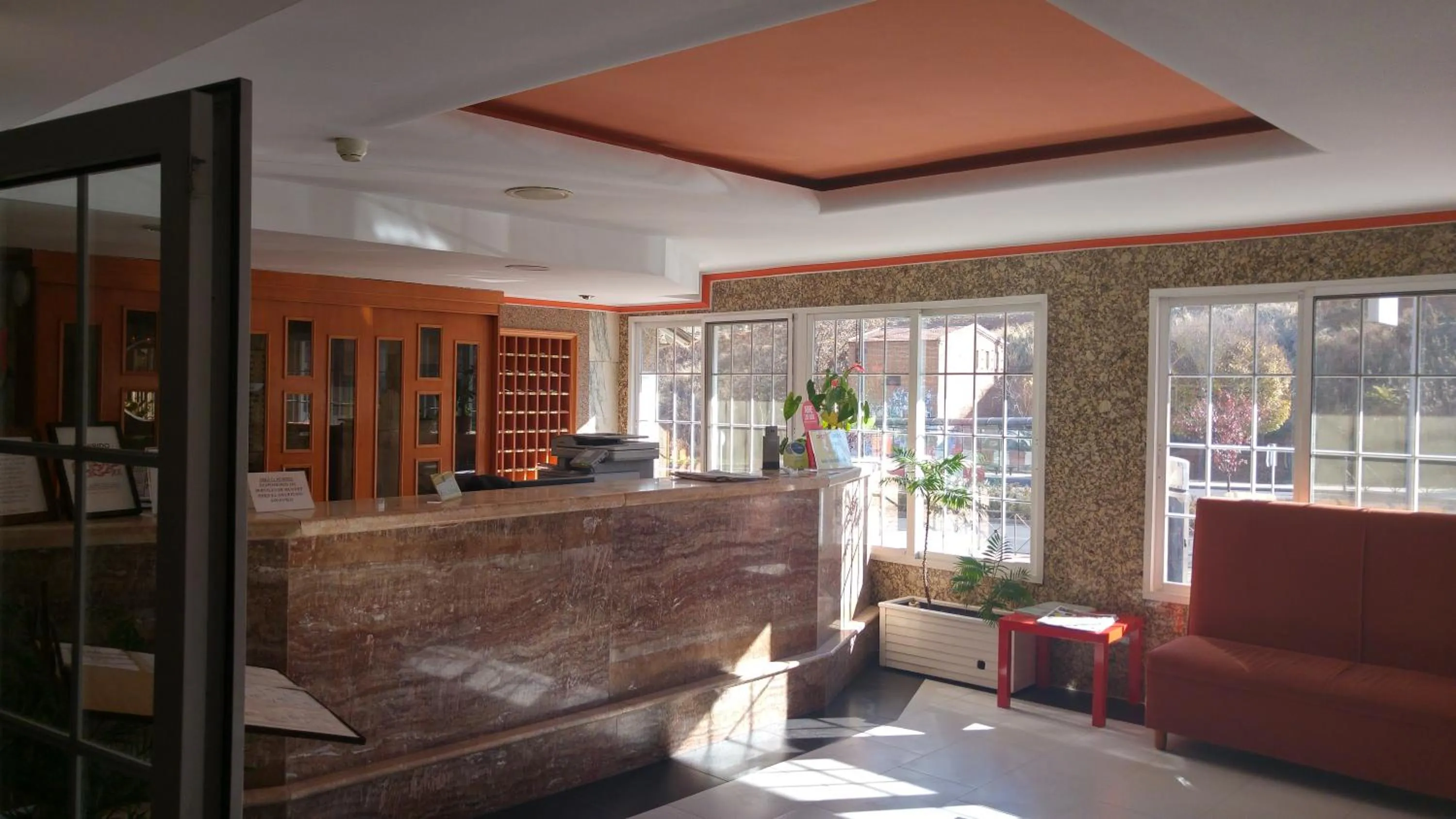 Lobby or reception in Hotel Cabañas