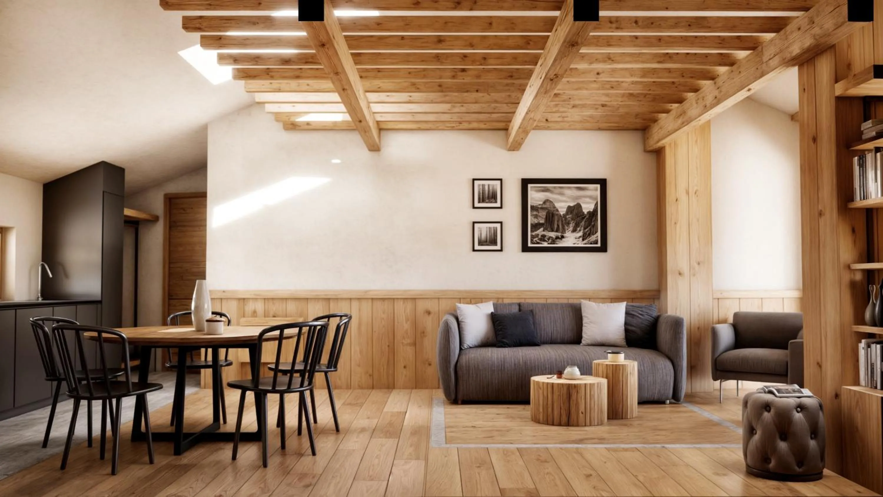 Living room in Residence Les Coupoles