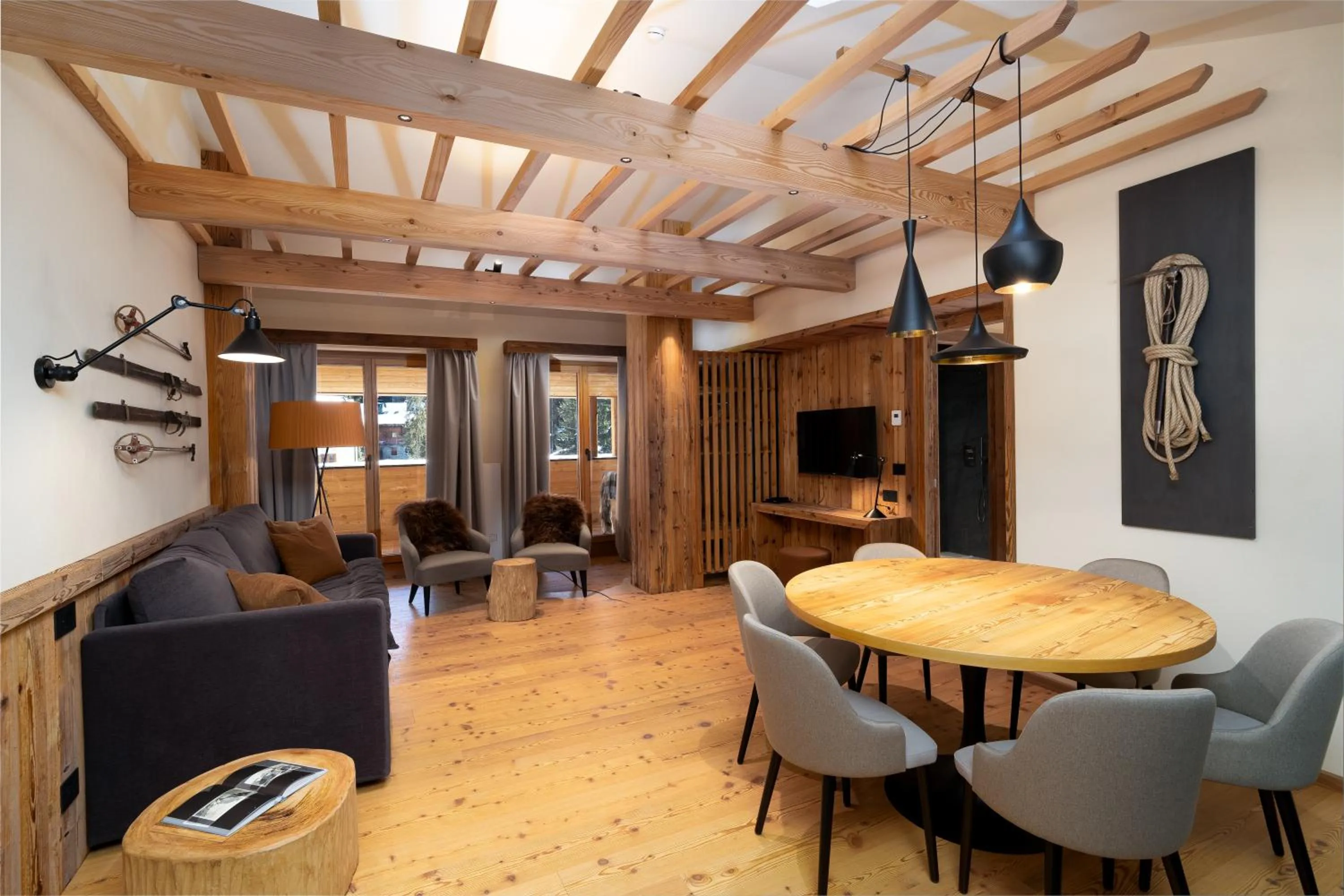 Living room in Residence Les Coupoles