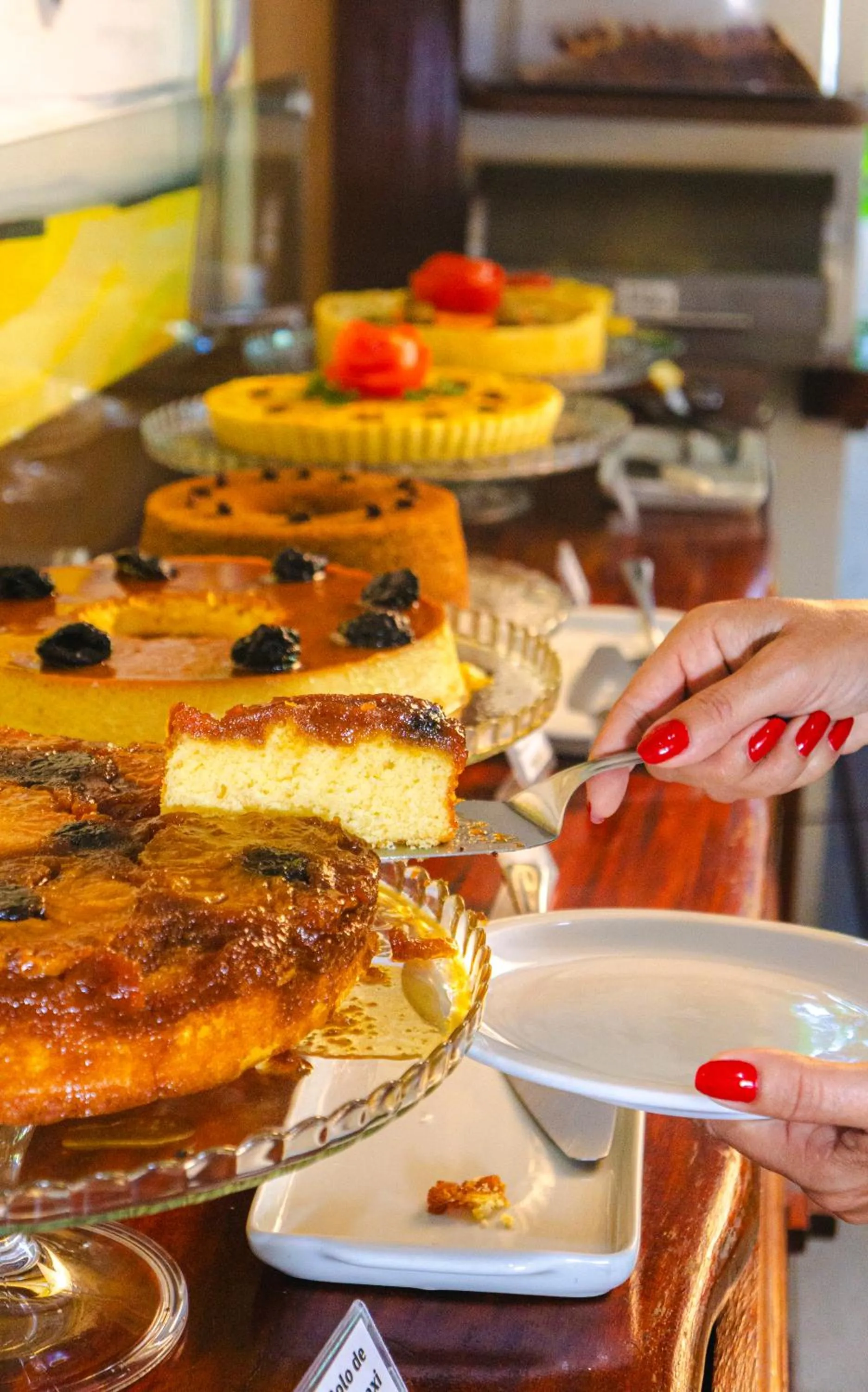 Buffet breakfast in Pousada Borboleta