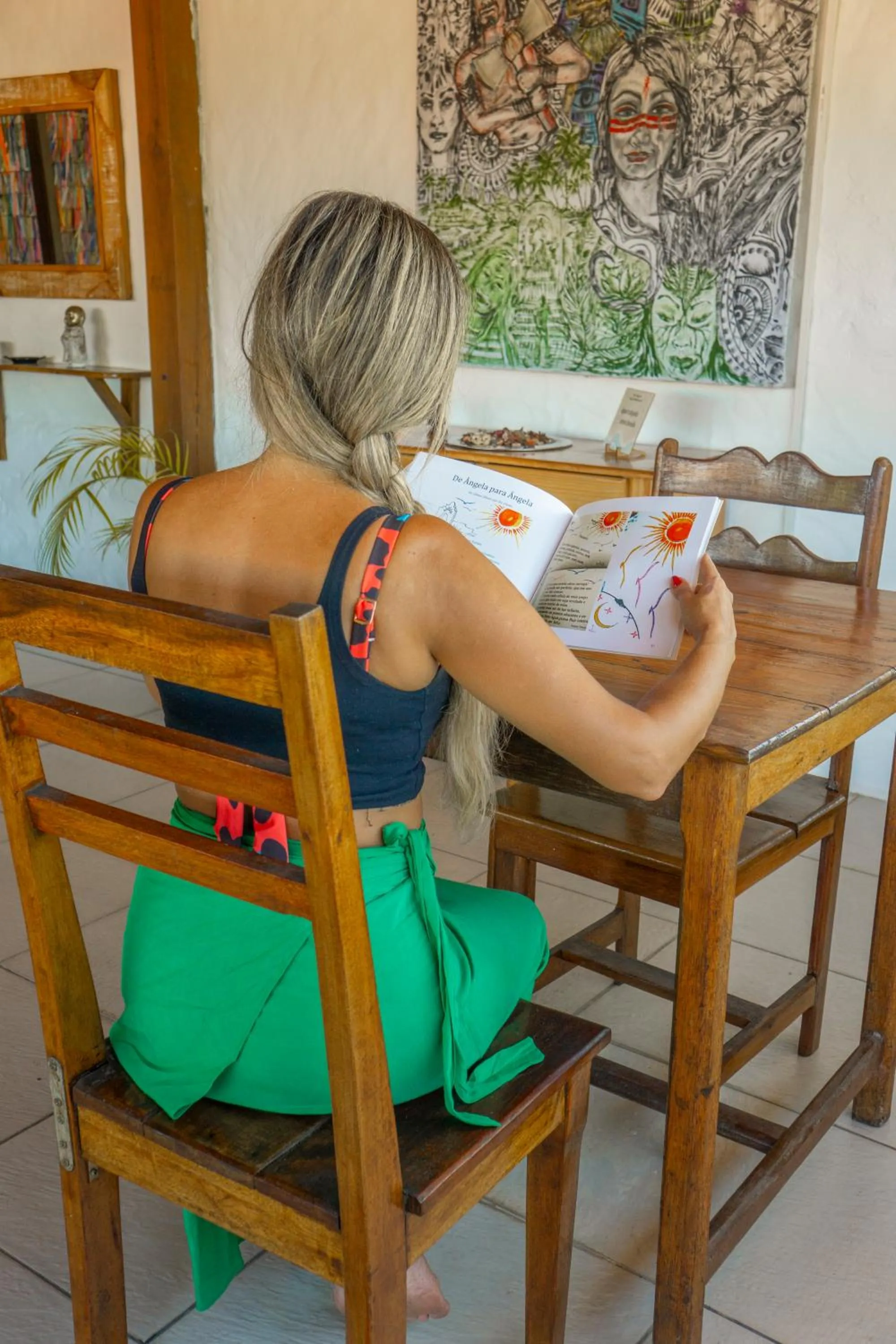 Seating area in Pousada Borboleta