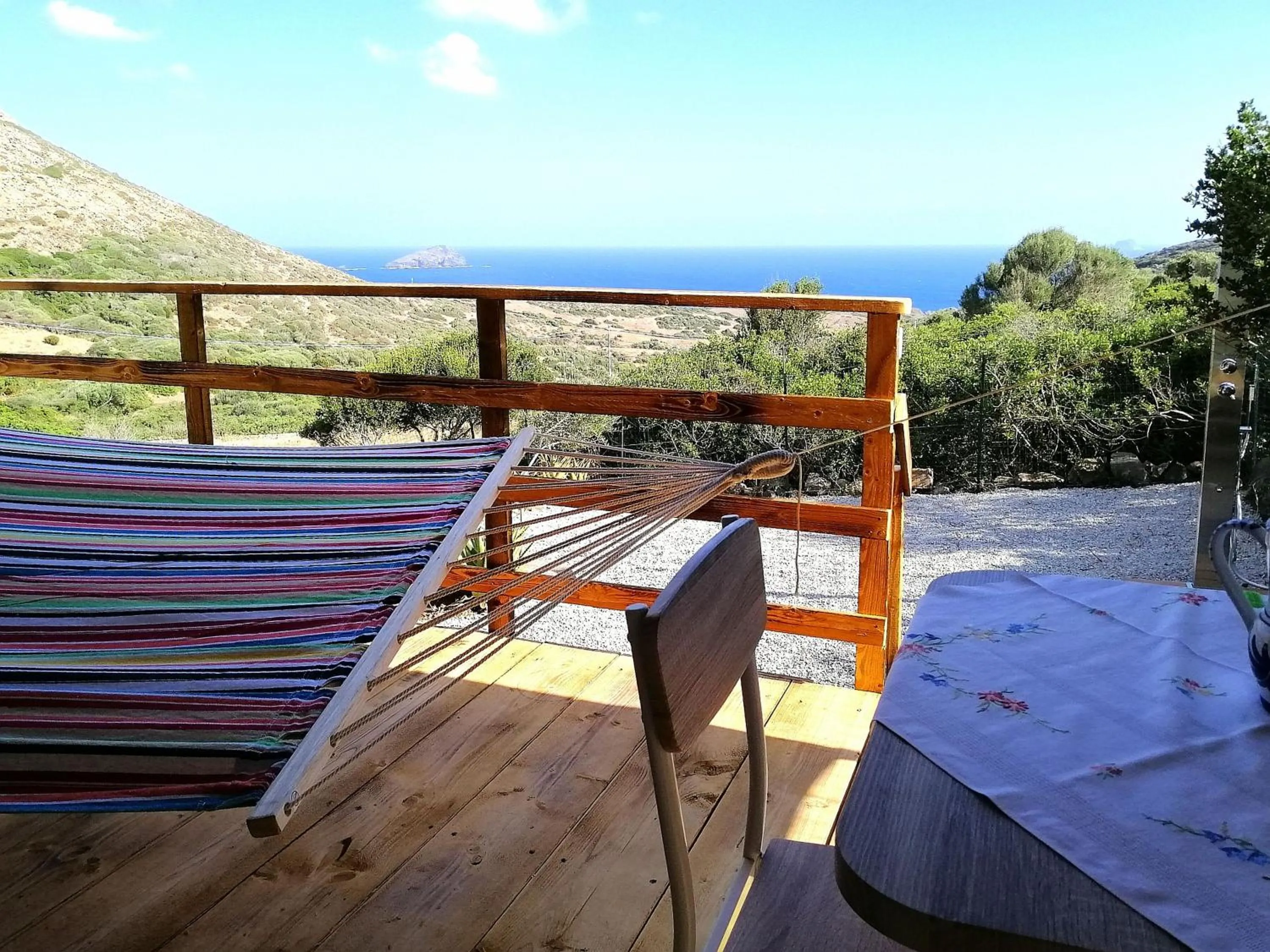 Sea view in B&B Glamping Semaforo Capo Sperone