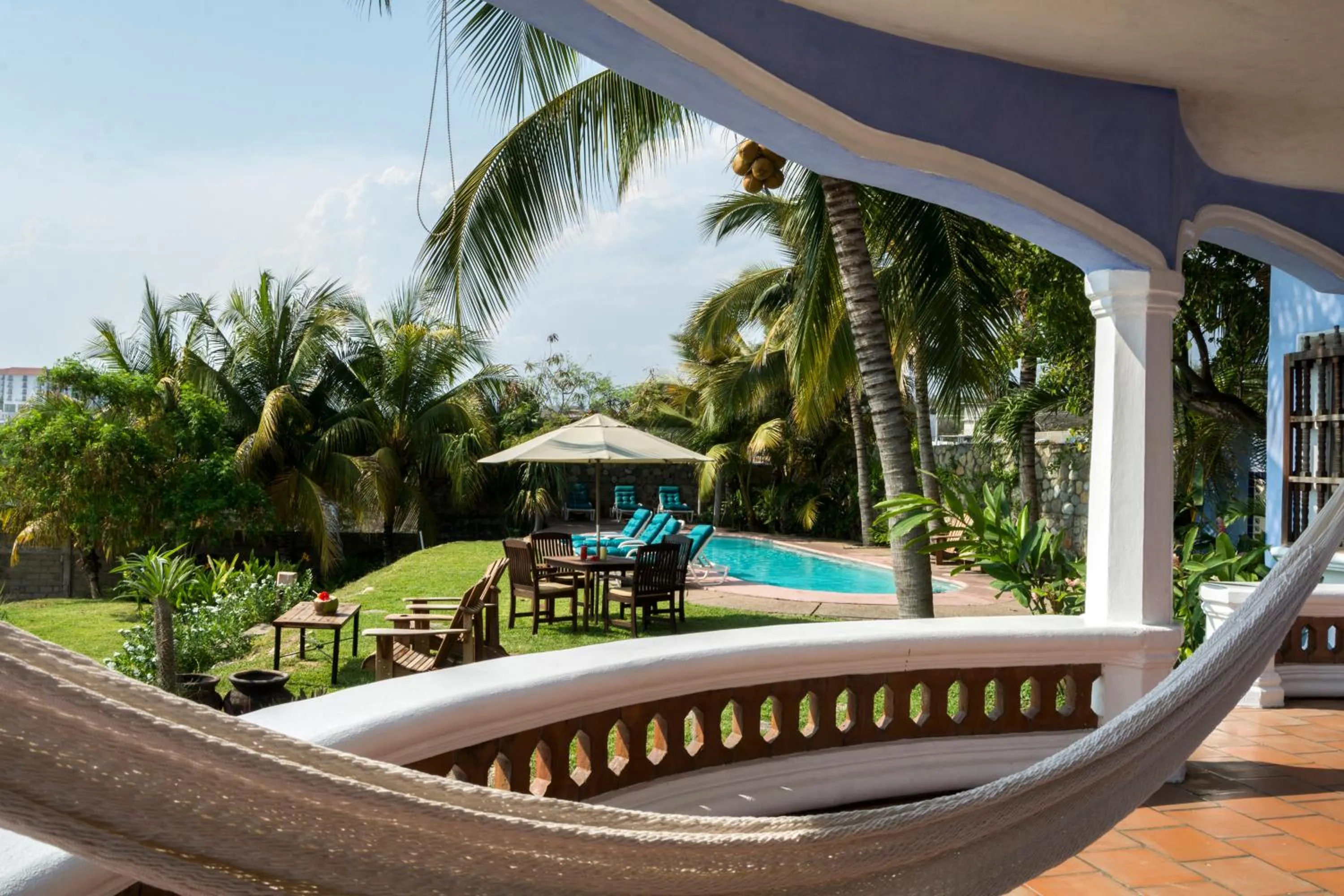 Balcony/Terrace in Bungalows Santa Cruz