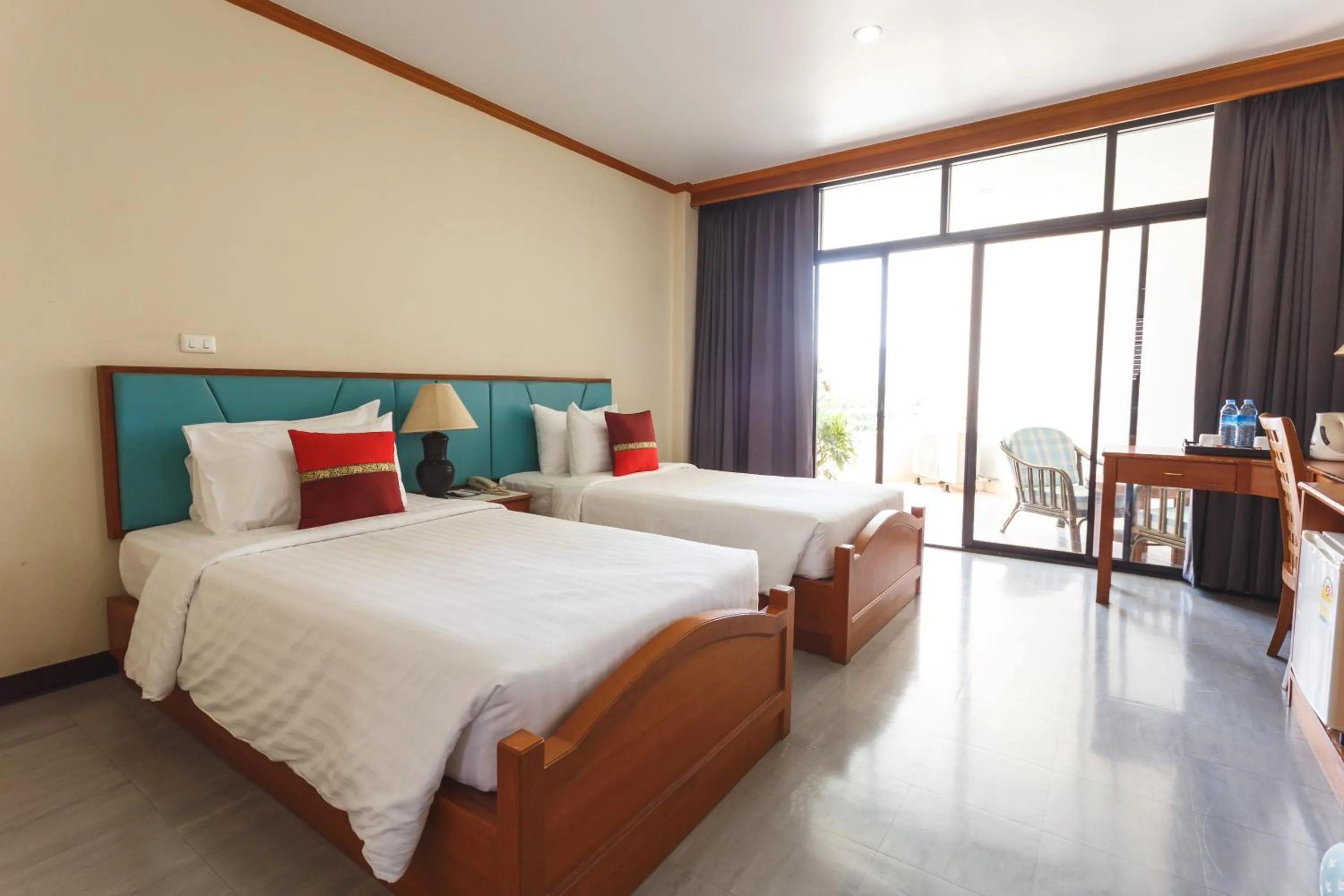 Bed in Surin Majestic Hotel