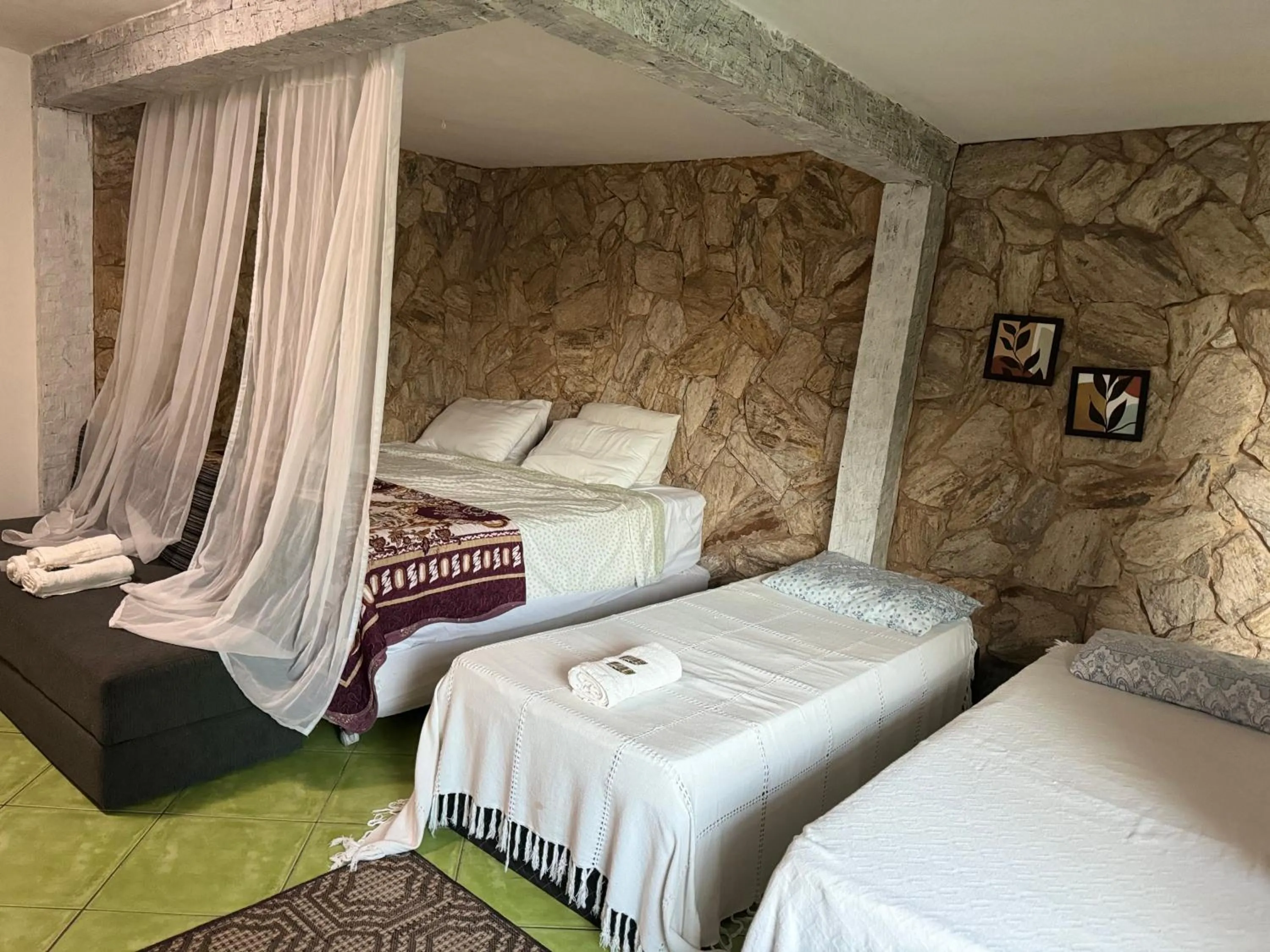 Bed in Pousada Lua Nova Buzios