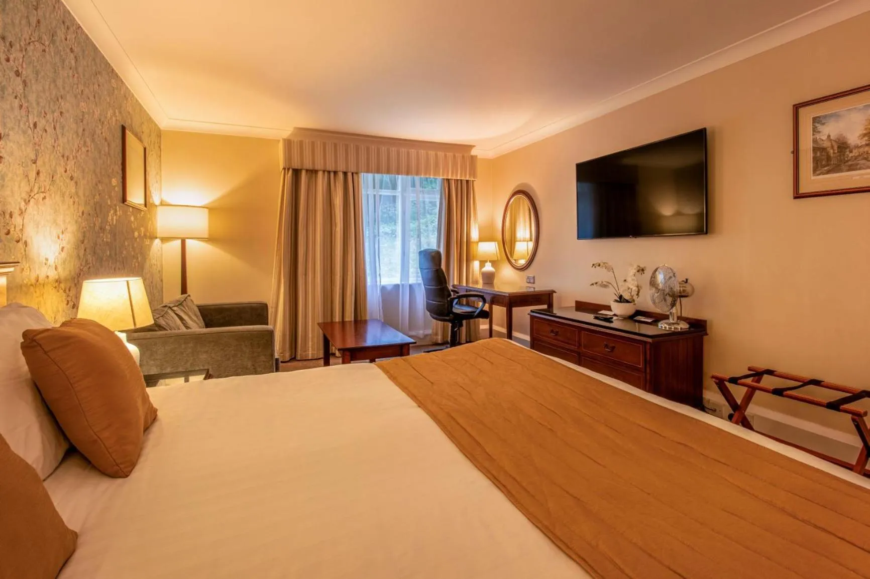 Bed in Hollins Hall Hotel, Spa & Golf