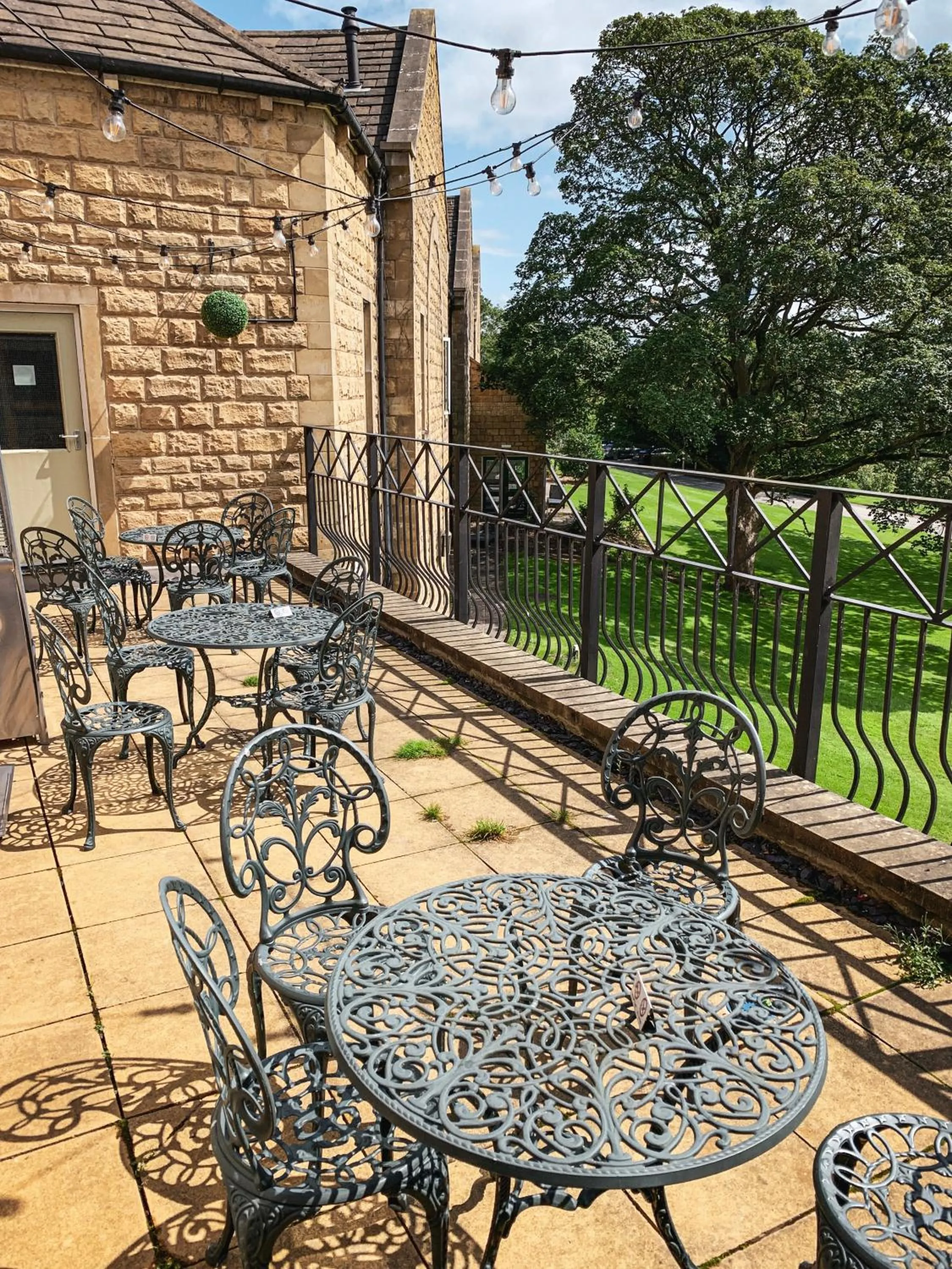 Patio in Hollins Hall Hotel, Spa & Golf