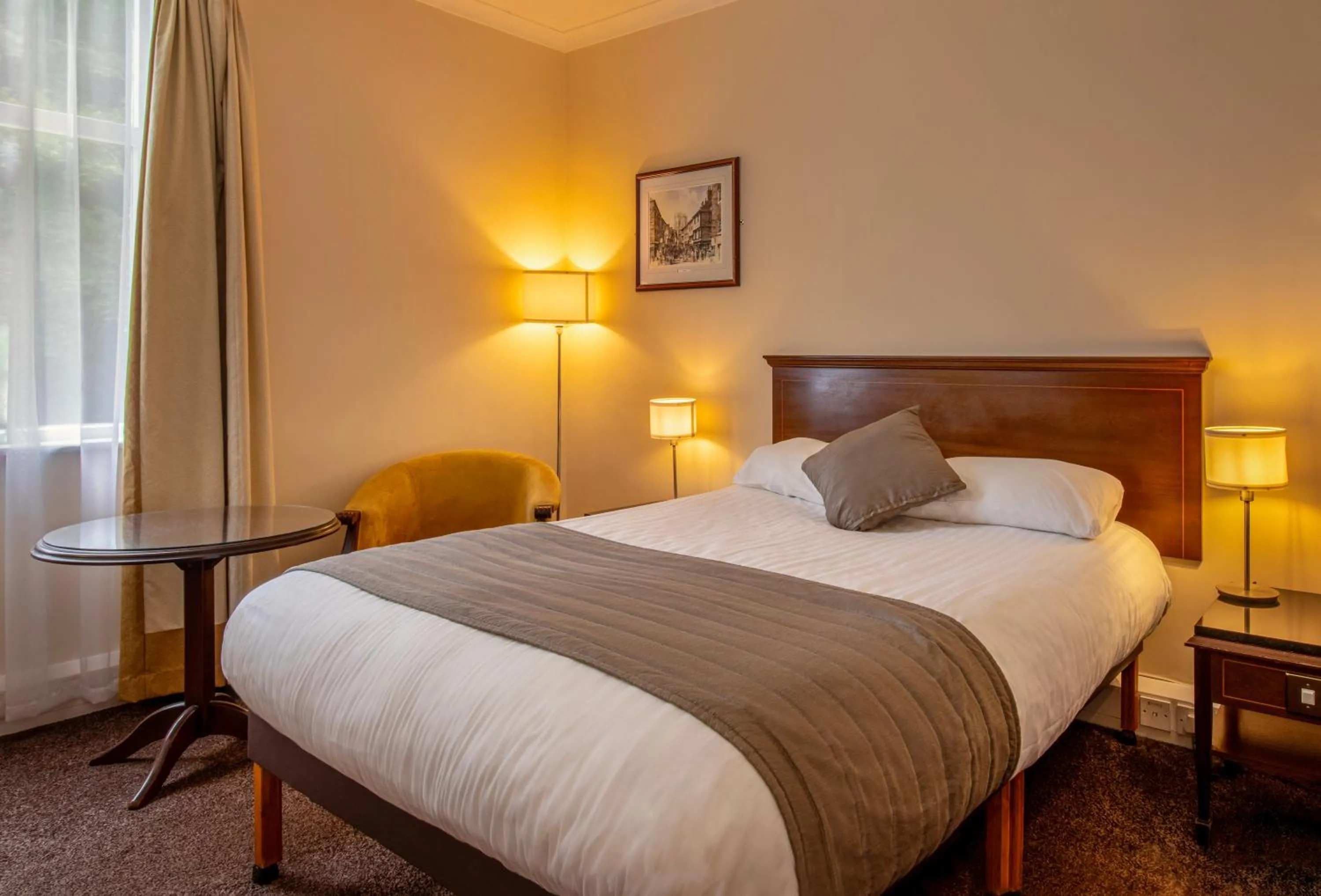 Bed in Hollins Hall Hotel, Spa & Golf