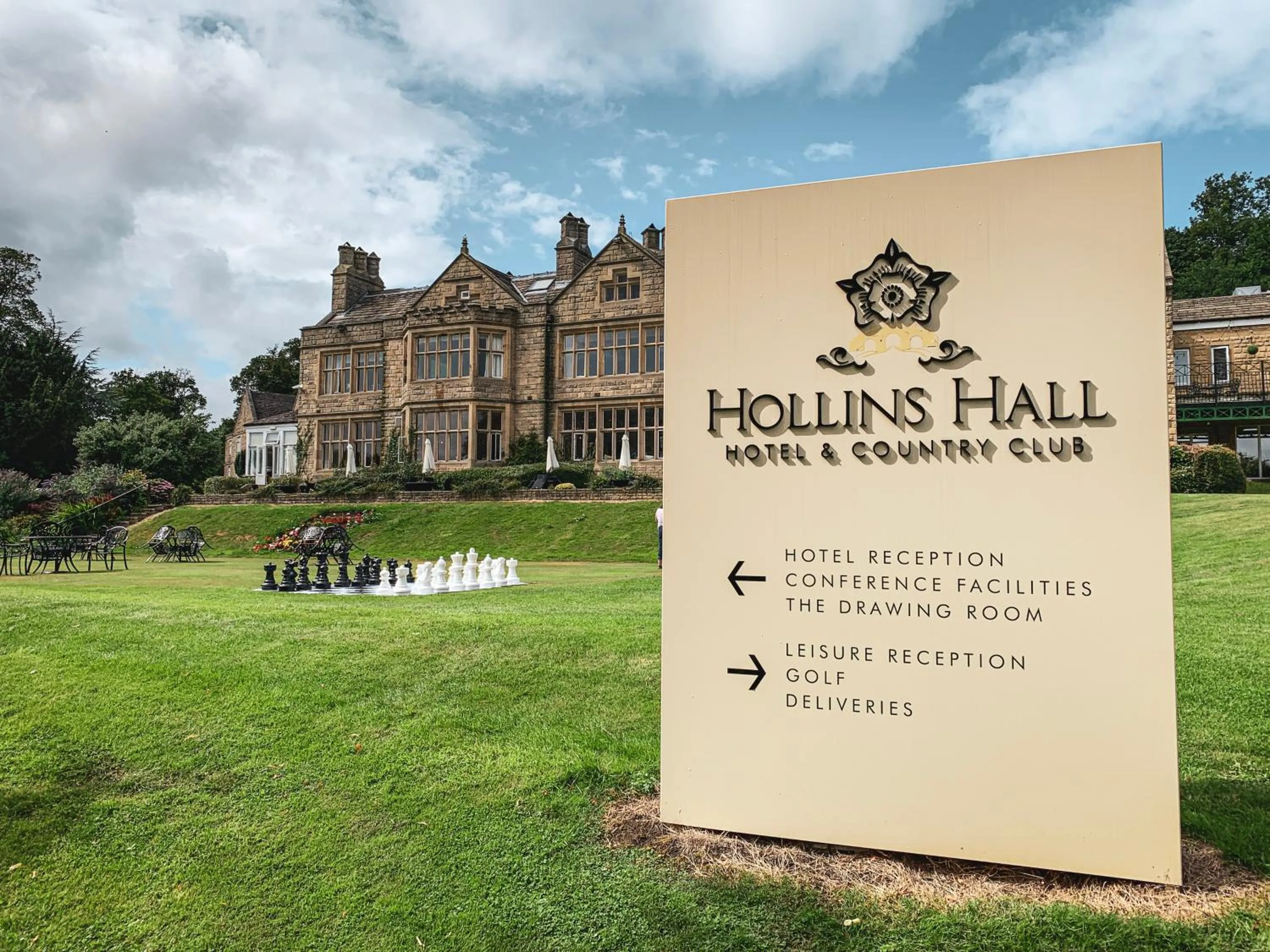 Property logo or sign in Hollins Hall Hotel, Spa & Golf