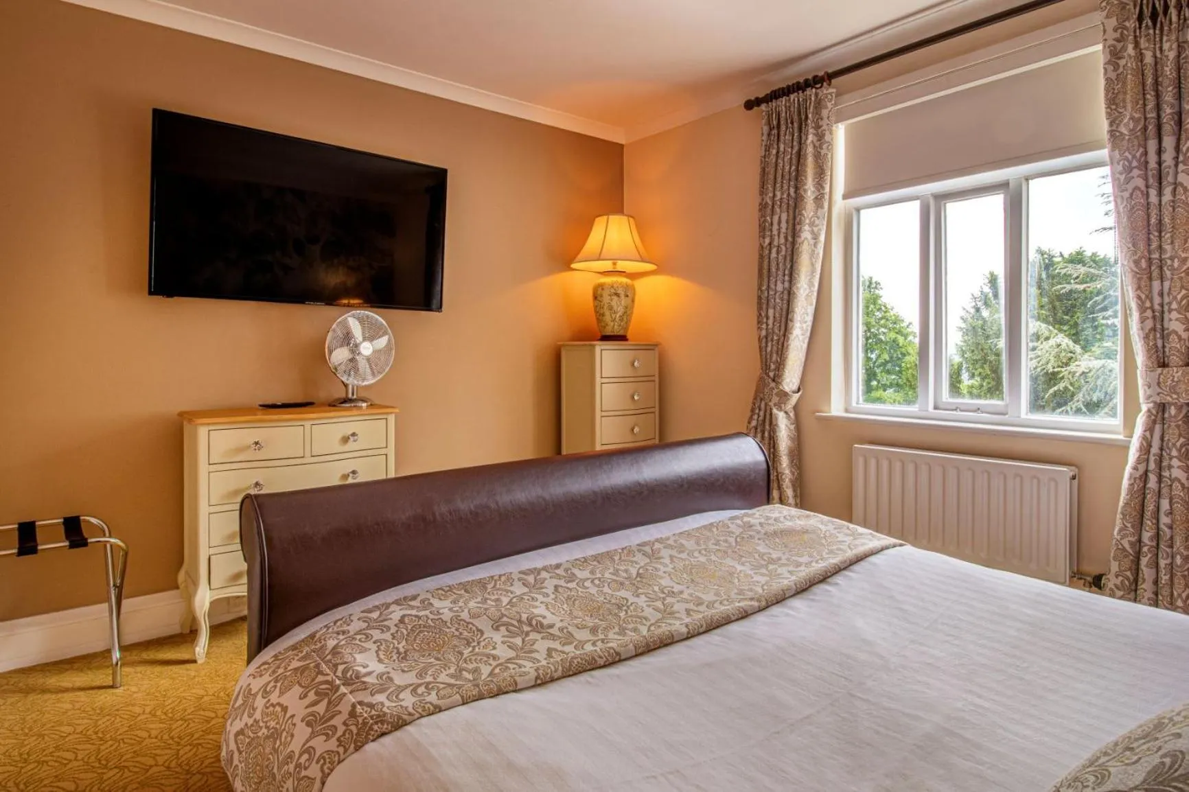 View (from property/room), Bed in Hollins Hall Hotel, Spa & Golf