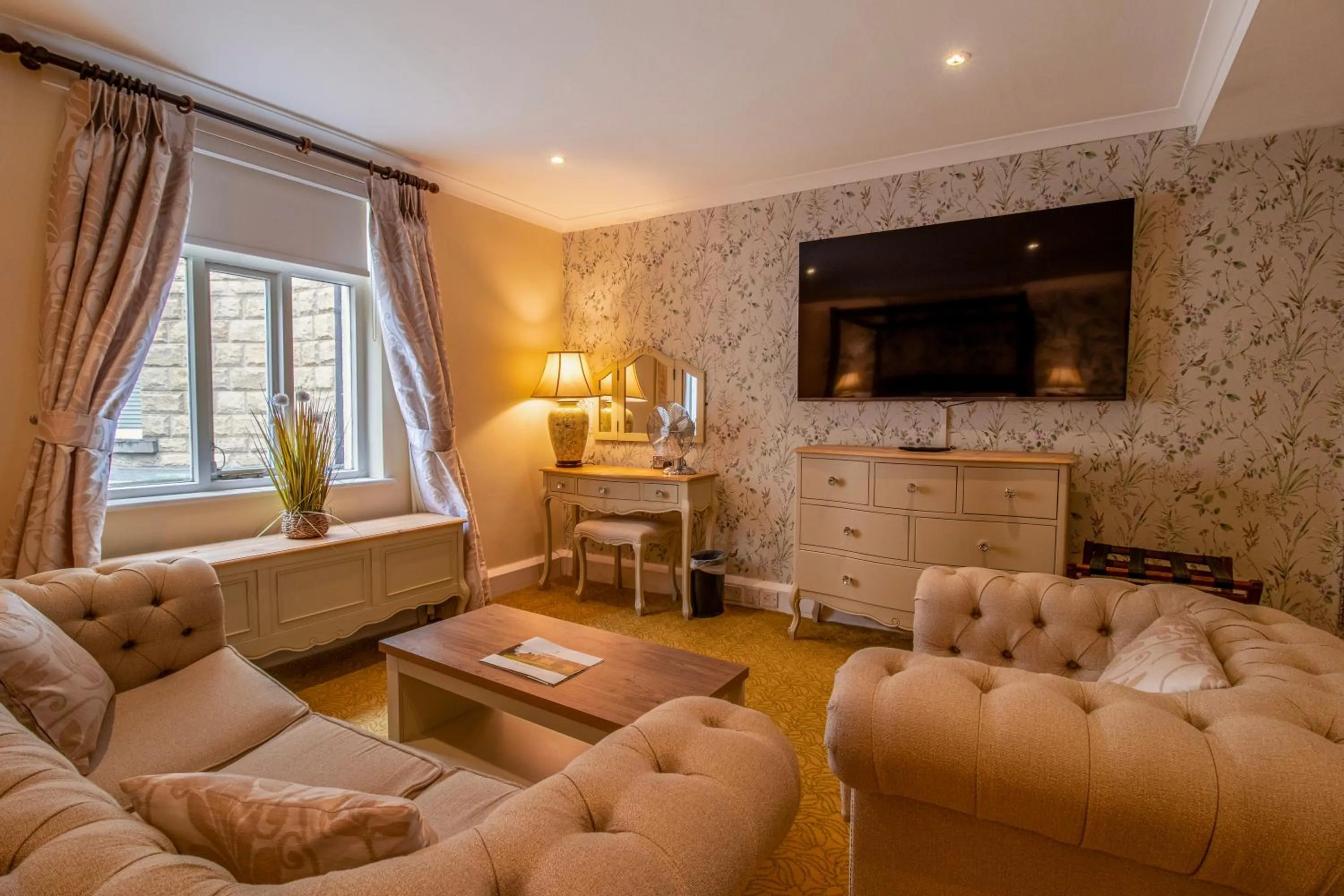 Seating area in Hollins Hall Hotel, Spa & Golf