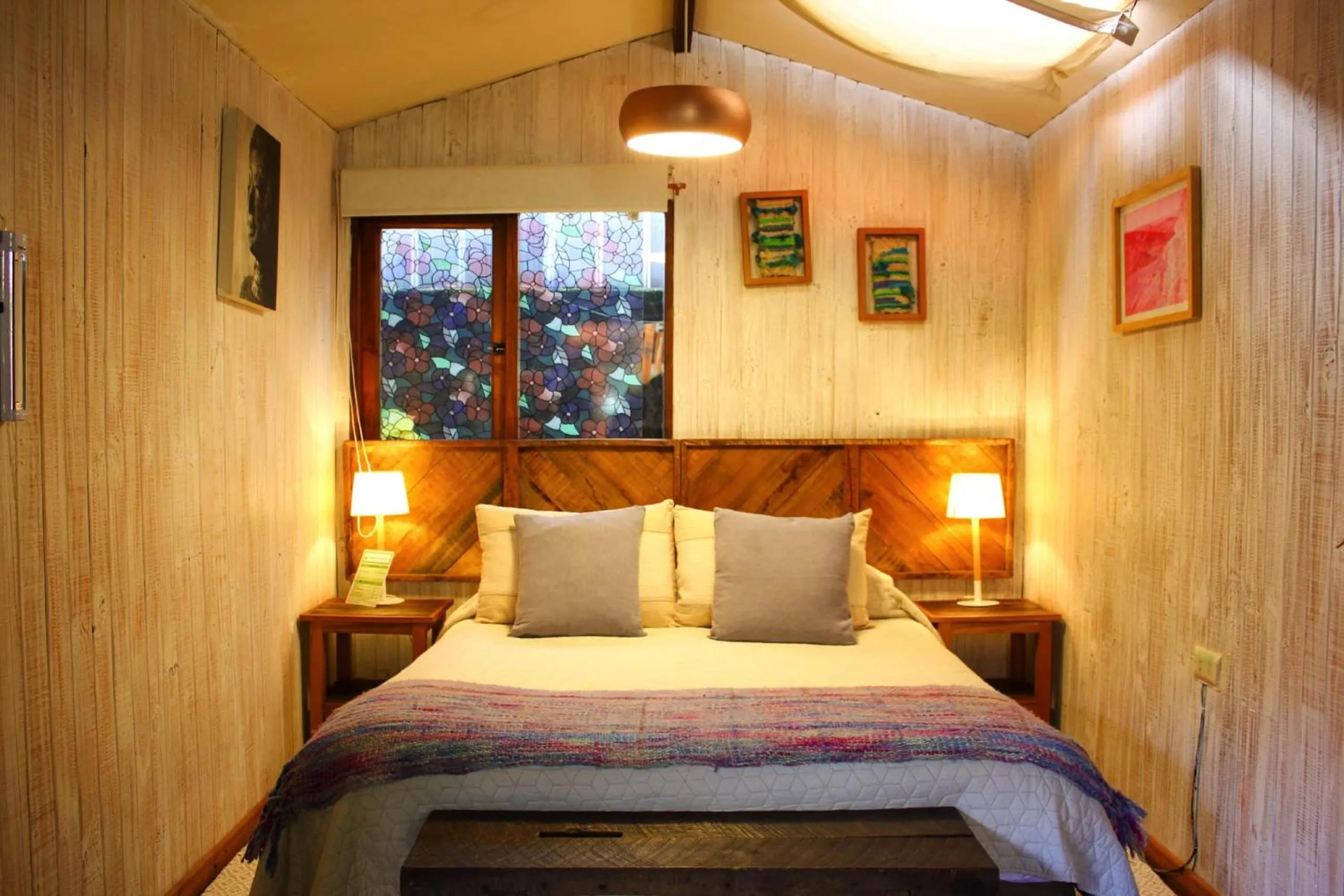 Bed in La Araucaria Hostería Boutique - Ex Lounge Brasil