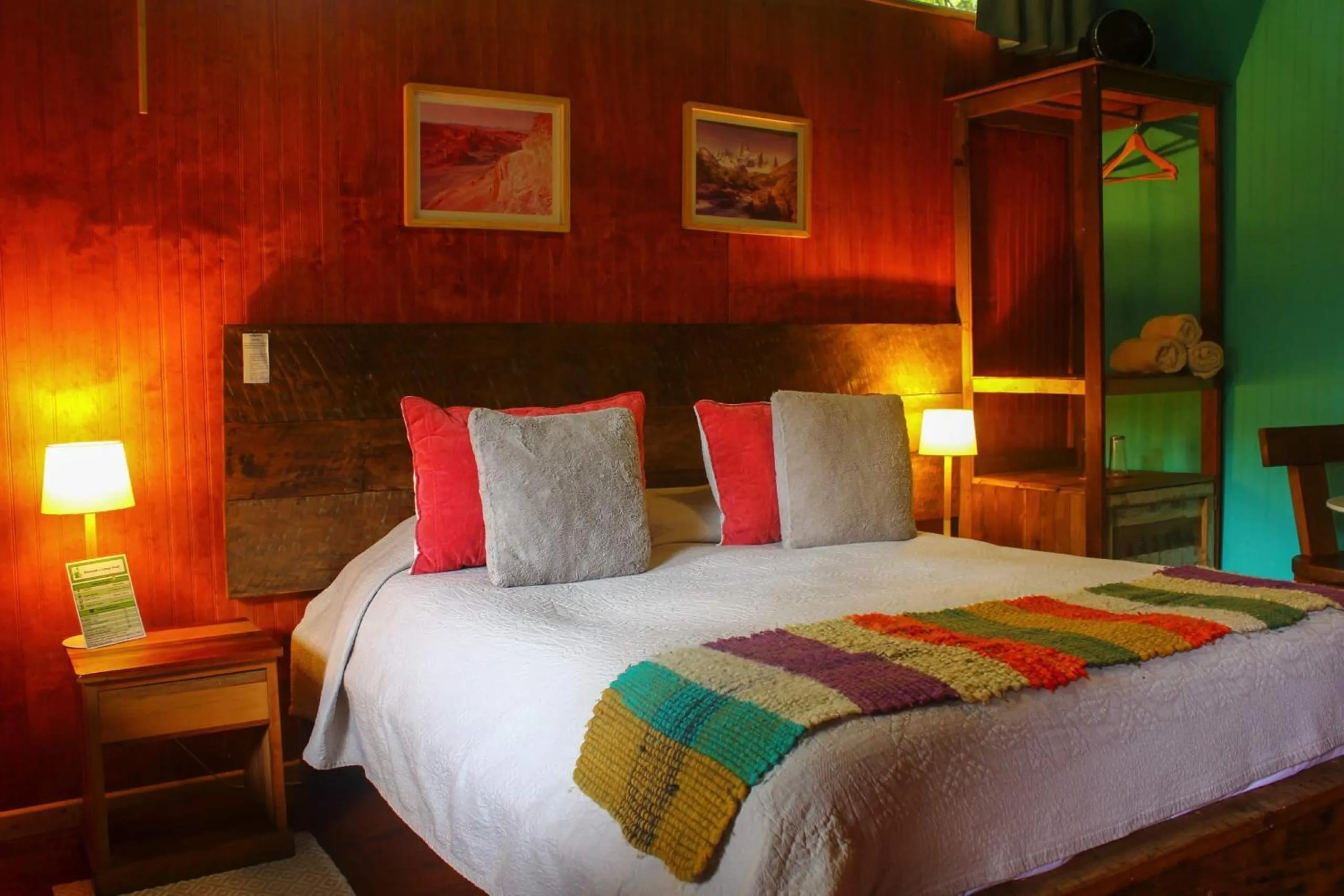 Bed in La Araucaria Hostería Boutique - Ex Lounge Brasil