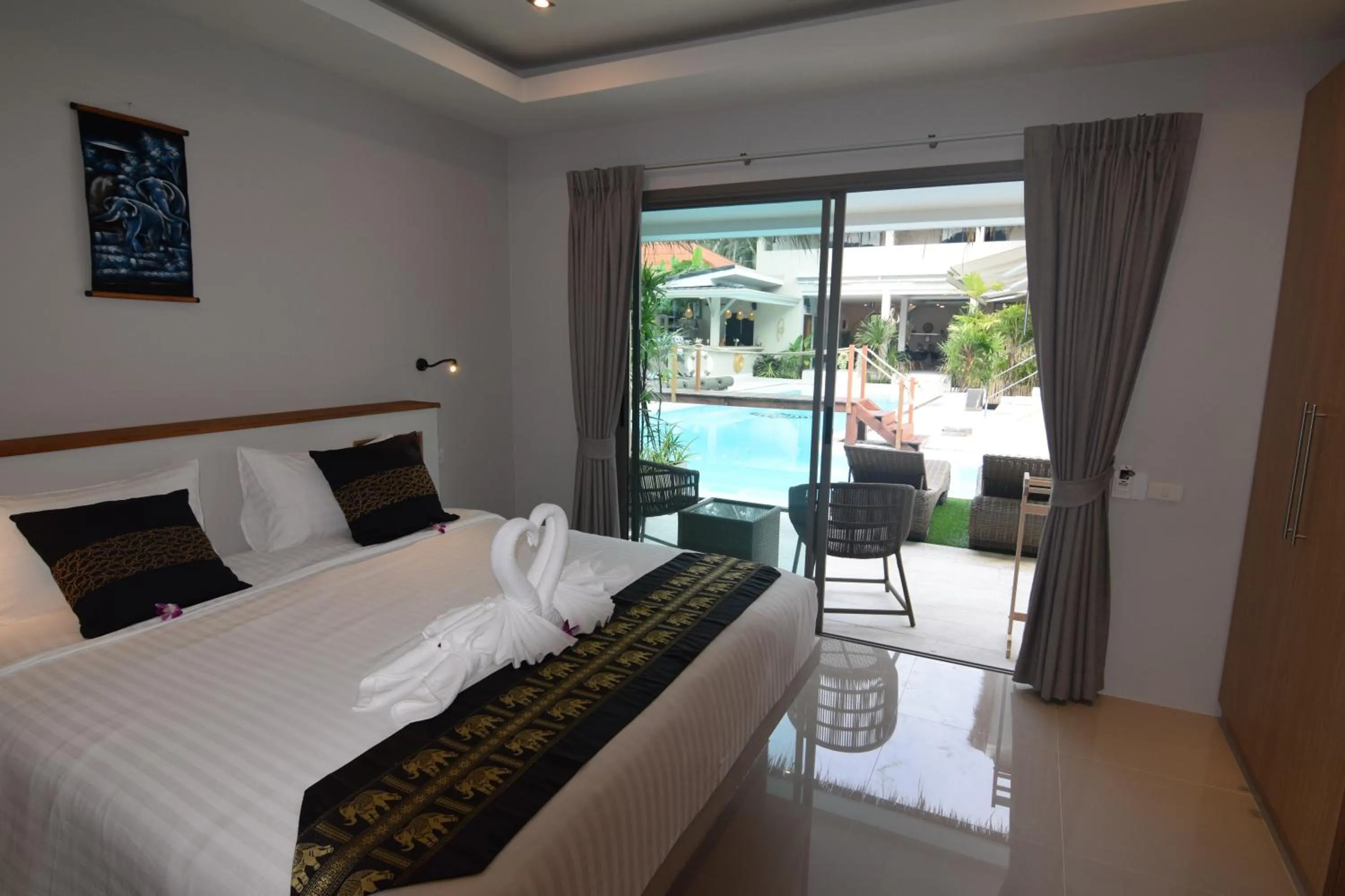 Pool view, Bed in AMAYA Resort