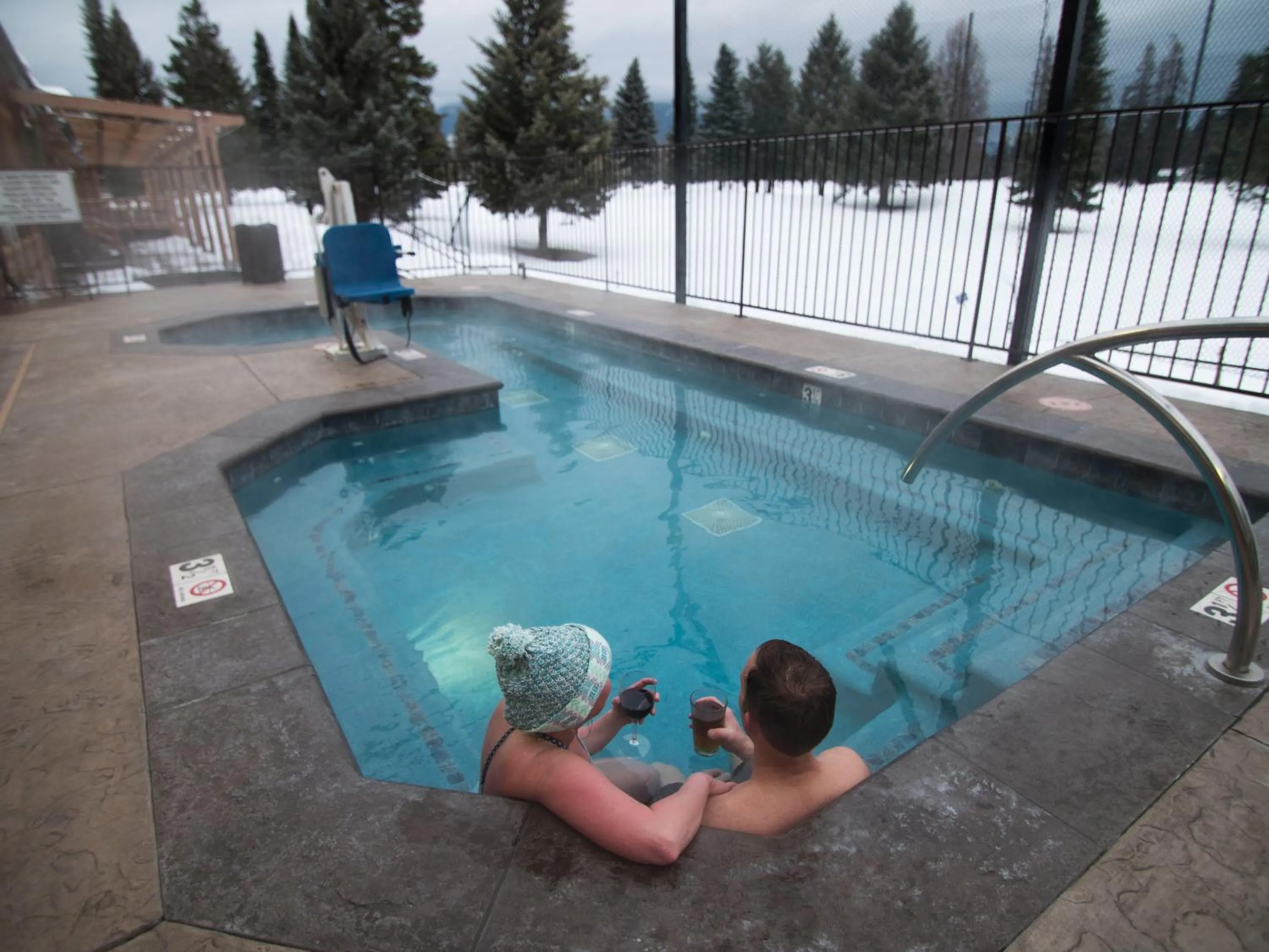 Swimming pool in Grouse Mountain Lodge