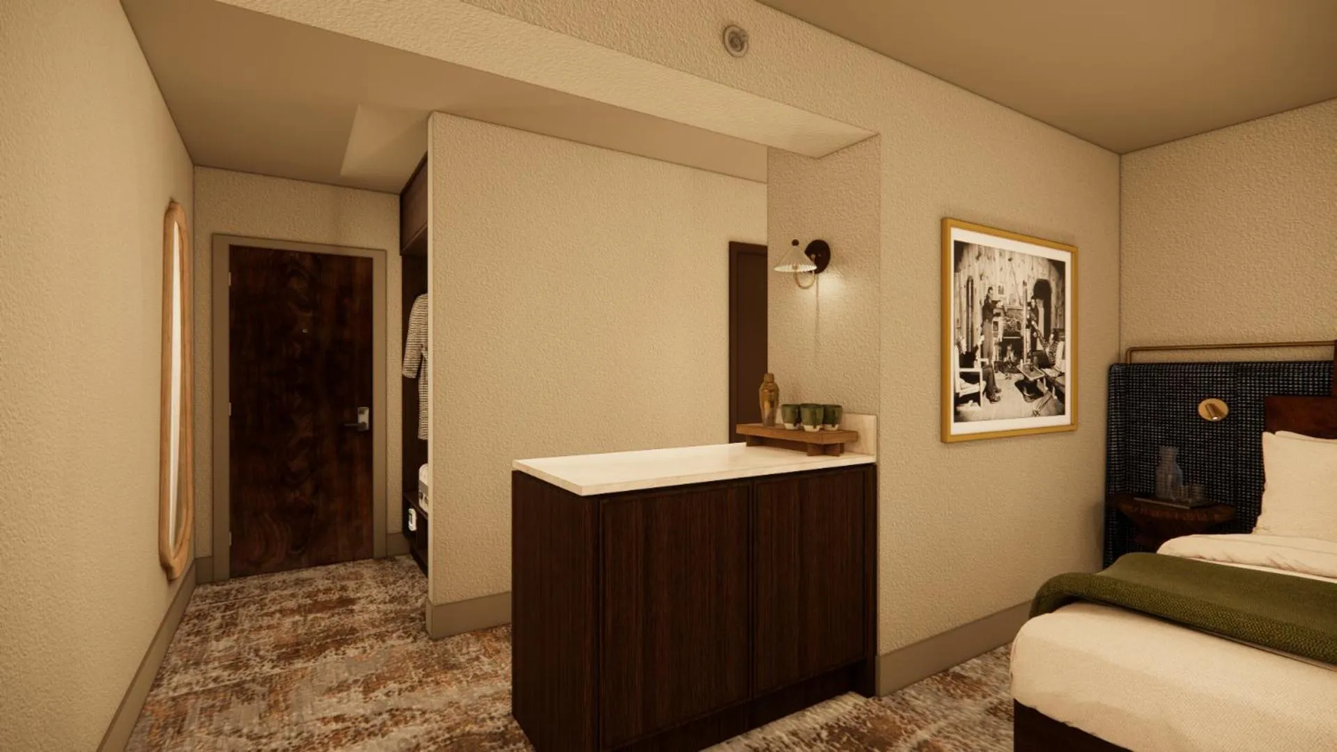 Bed in Grouse Mountain Lodge