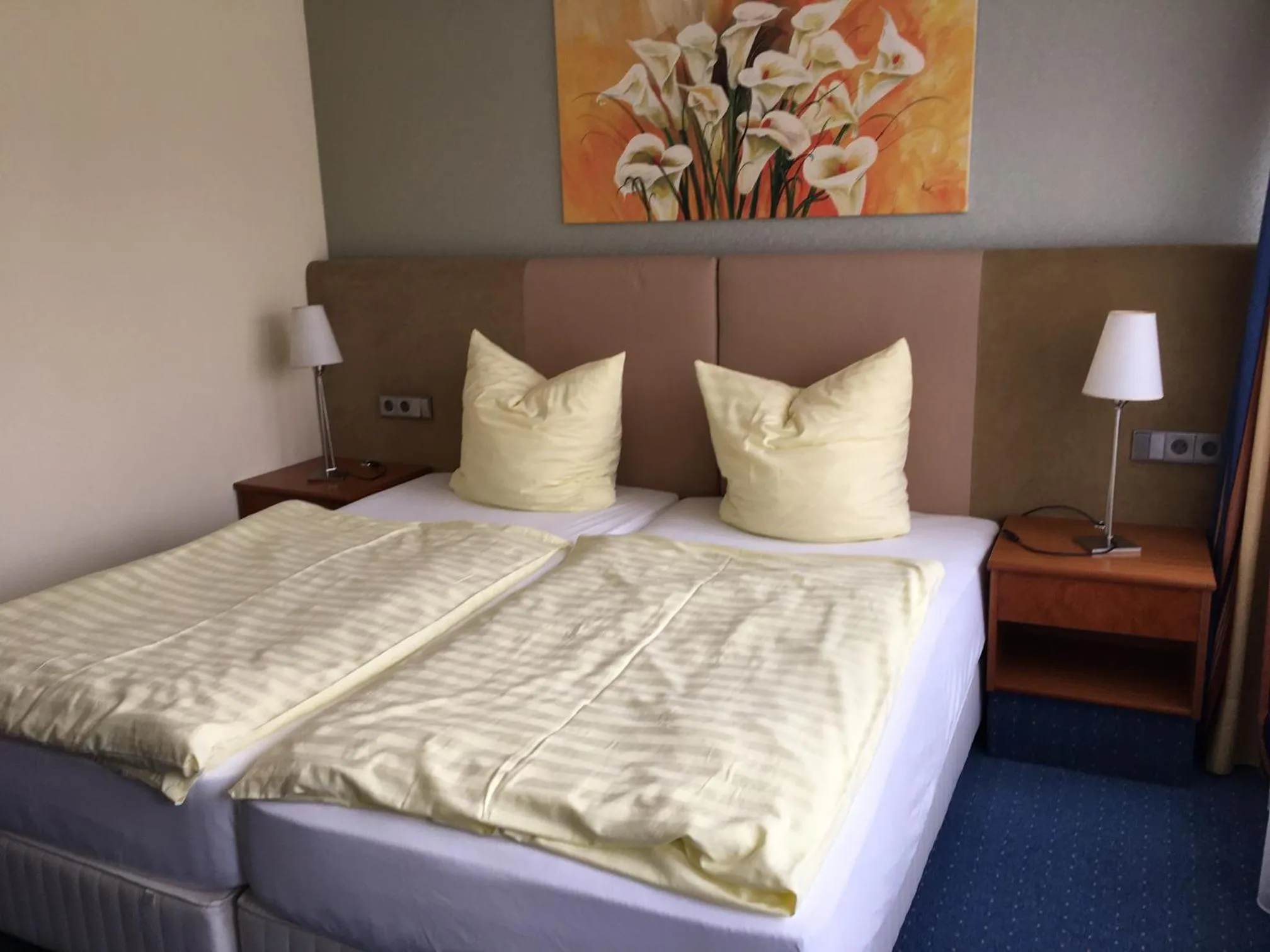 Bed in Motel Monteur