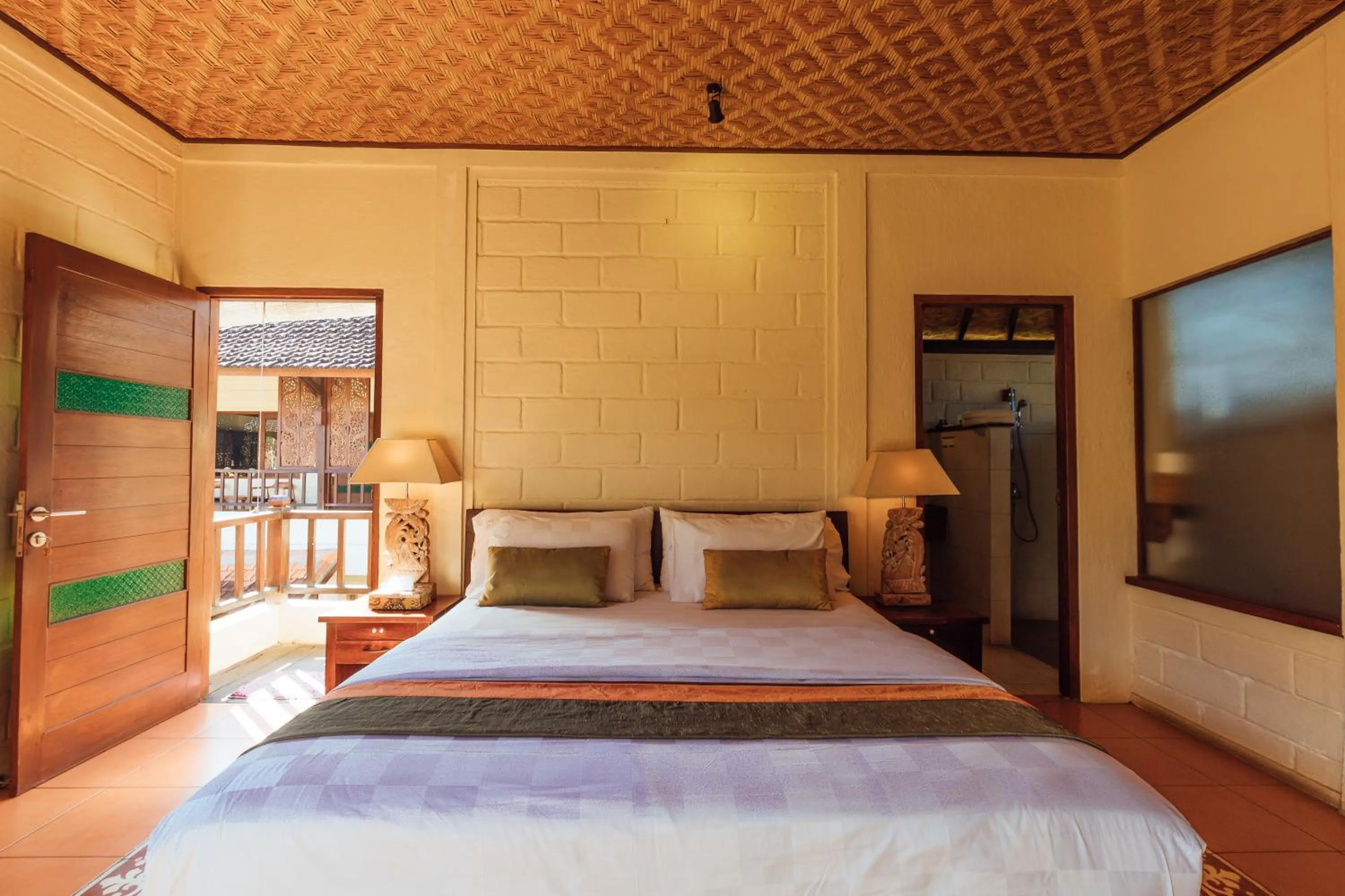 Bed in Munari Resort Ubud