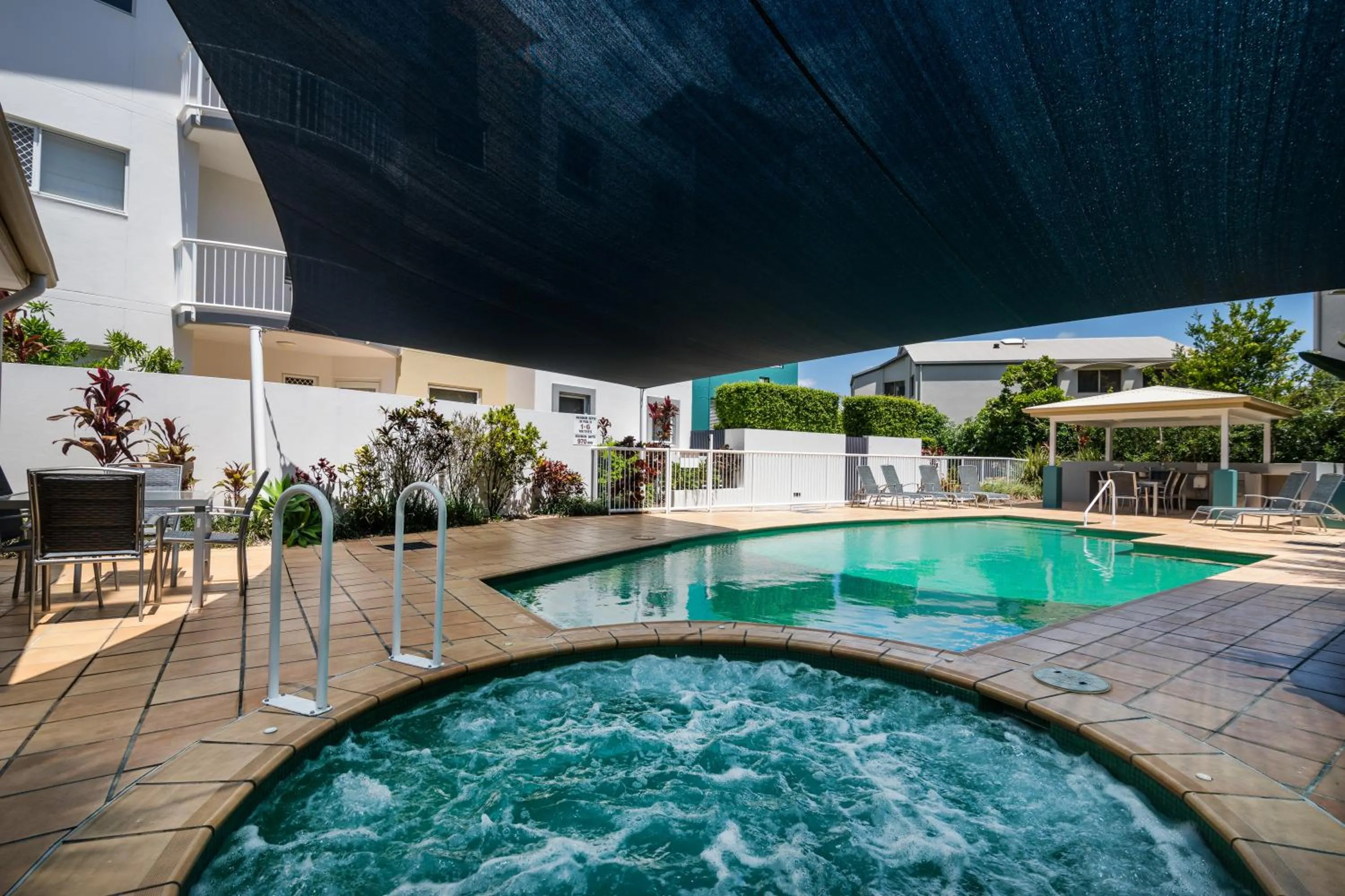 Swimming pool in Coolum Seaside Apartments