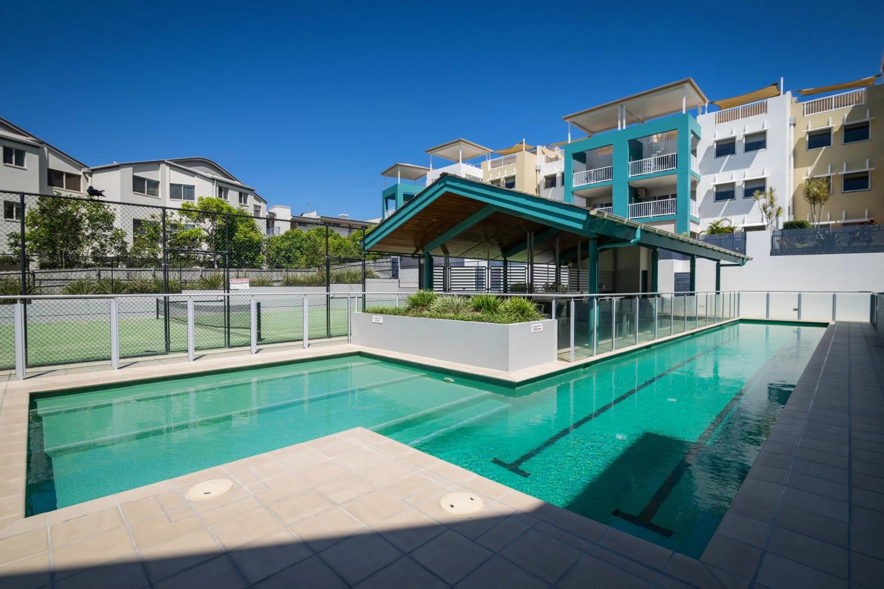 Swimming pool in Coolum Seaside Apartments