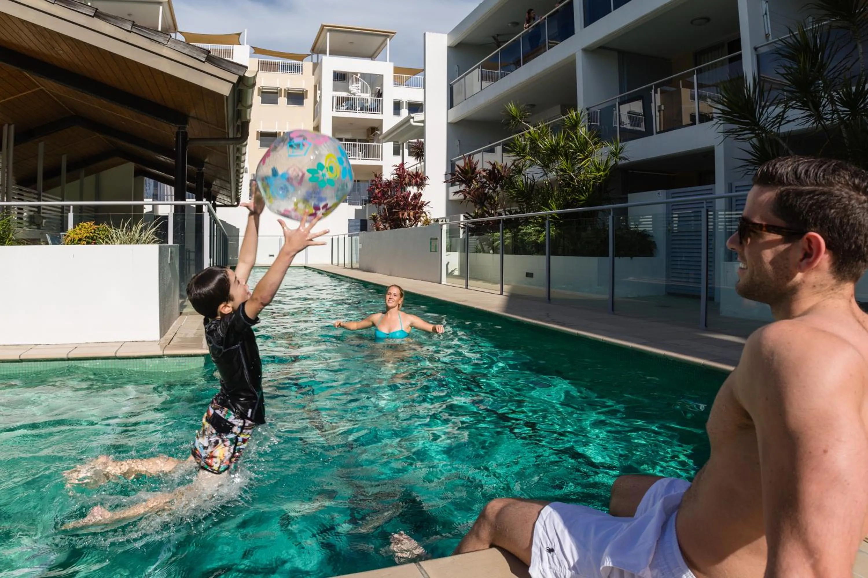 Swimming pool in Coolum Seaside Apartments