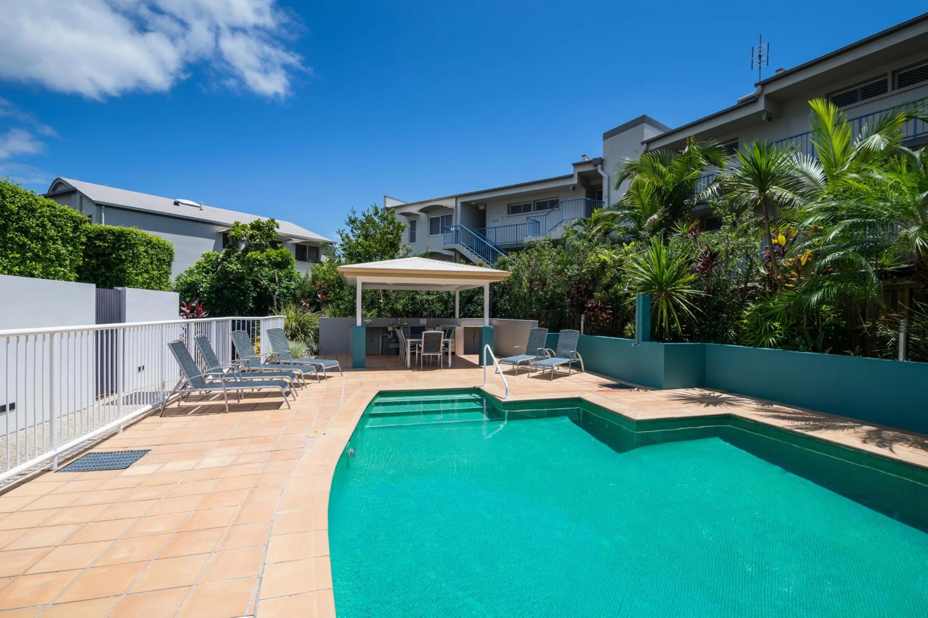 Swimming pool in Coolum Seaside Apartments