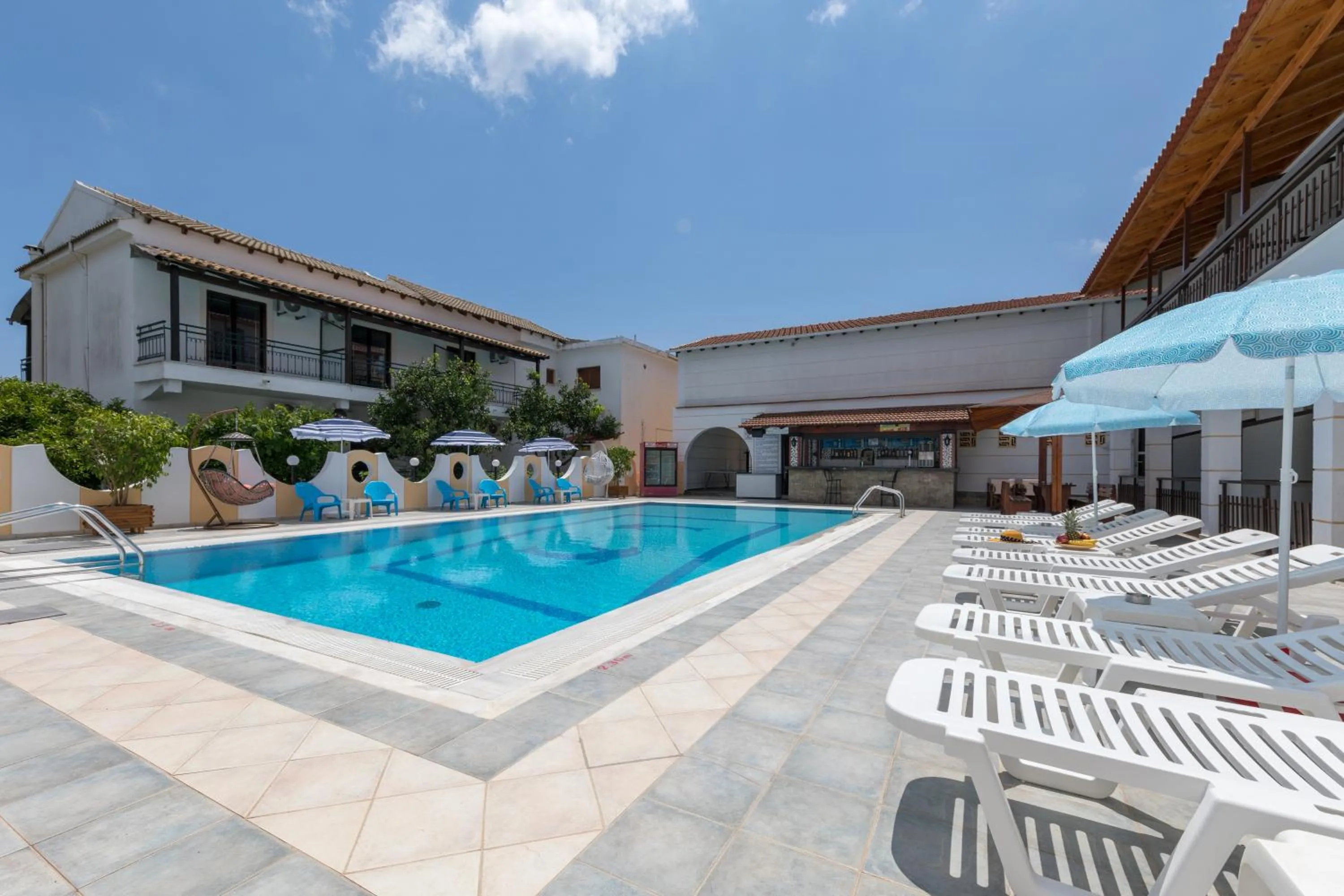 Swimming pool in Lefkimi Hotel