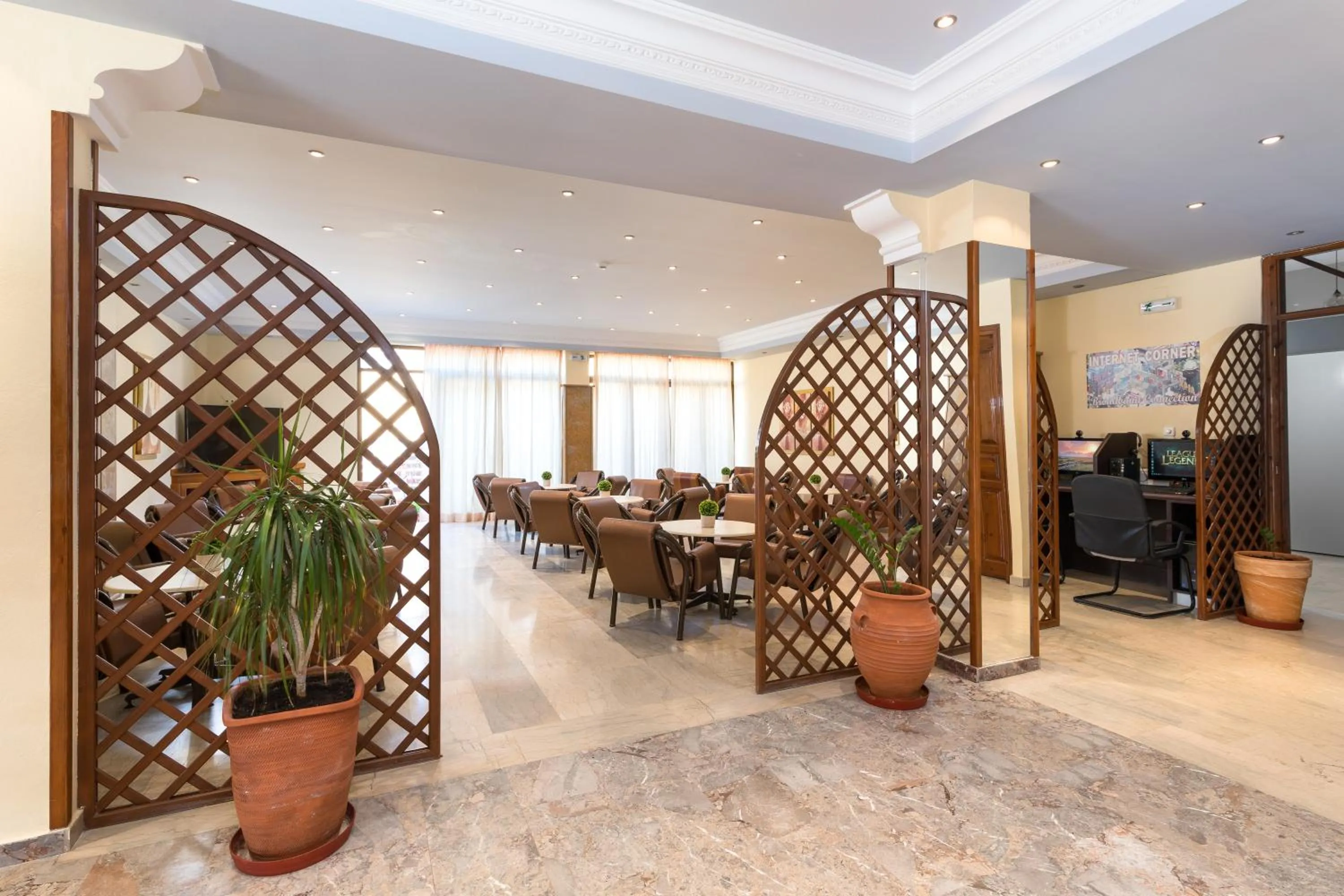 Lounge or bar in Lefkimi Hotel