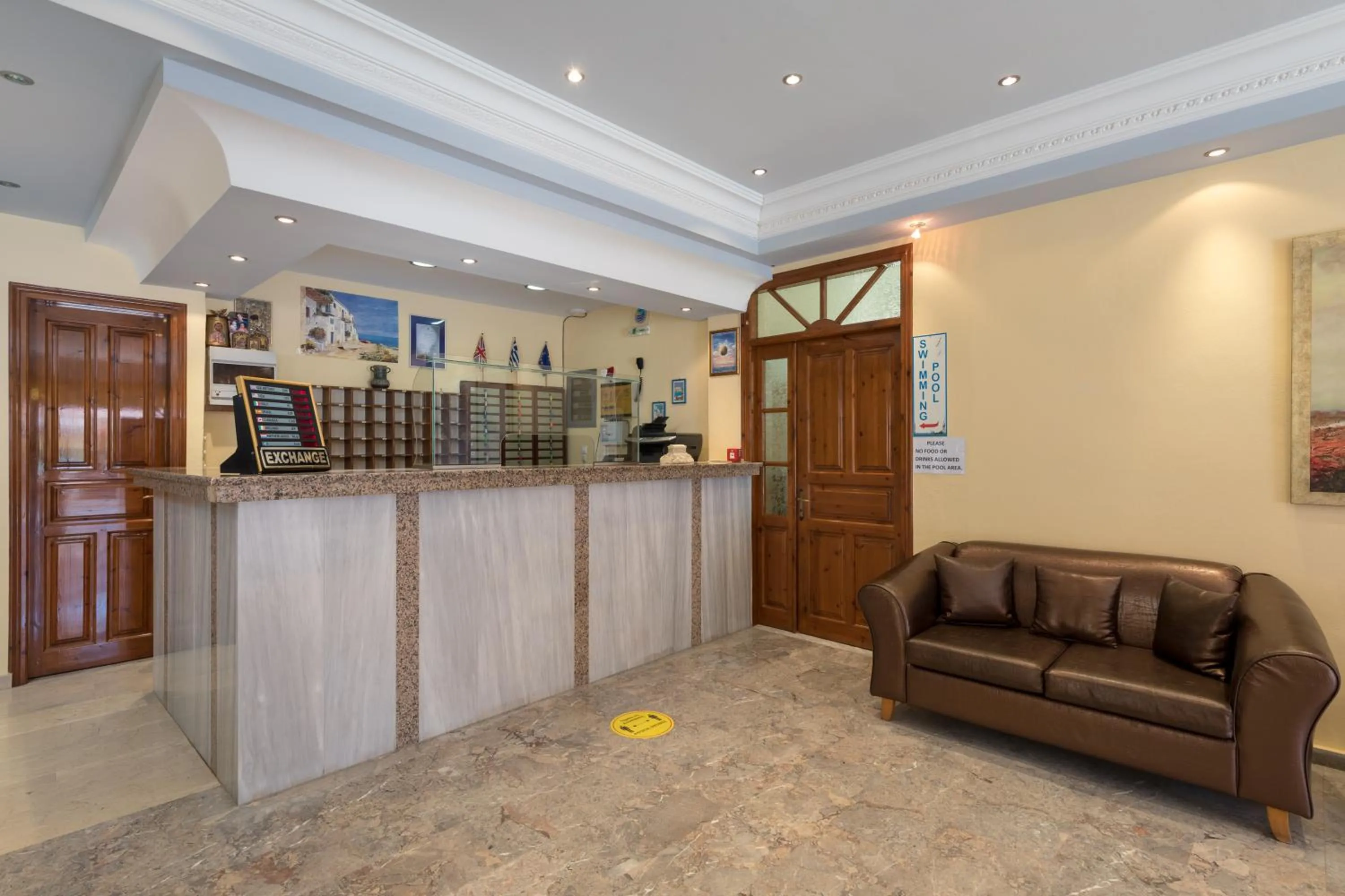 Lobby or reception in Lefkimi Hotel