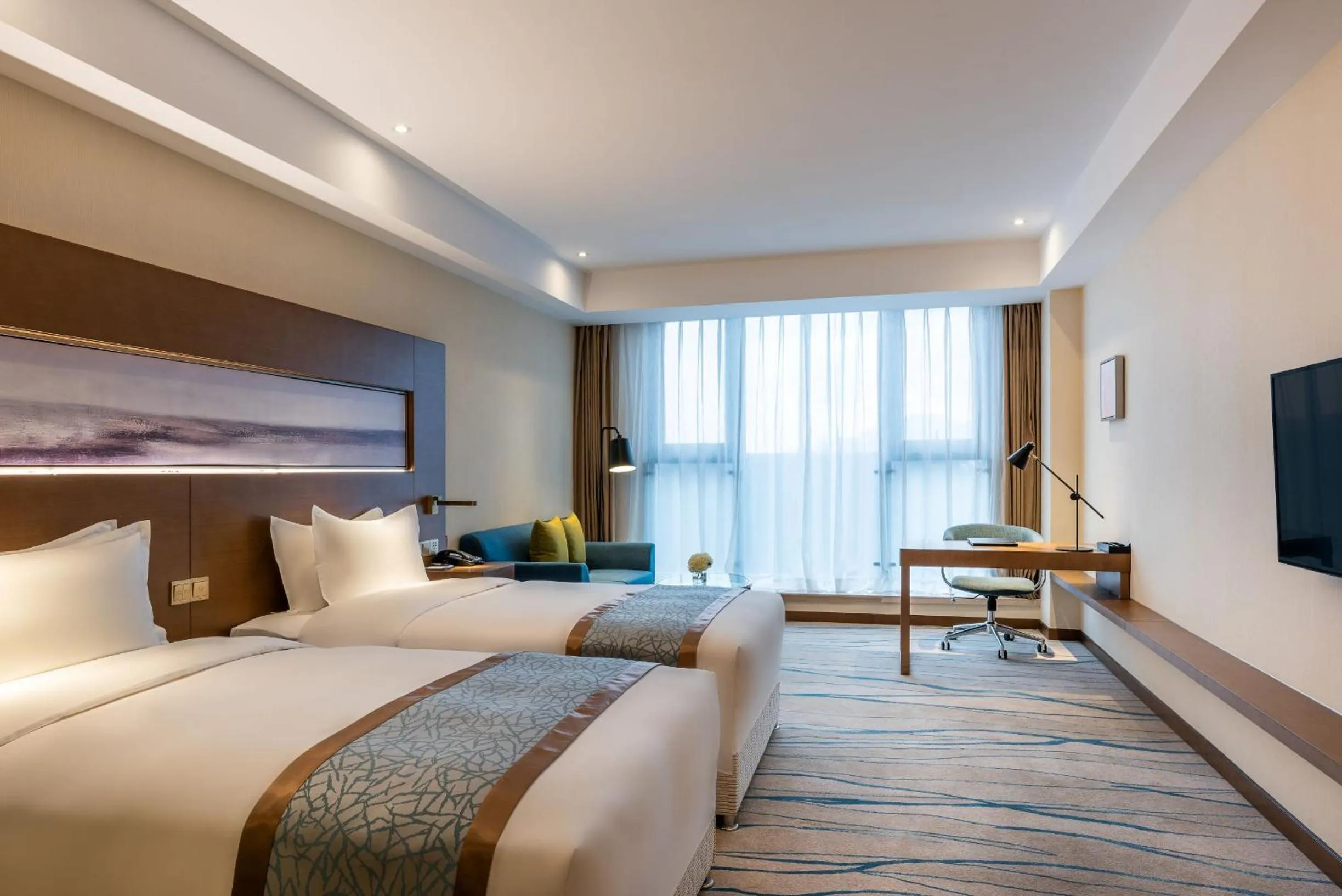 Bed in Novotel Qingdao New Hope