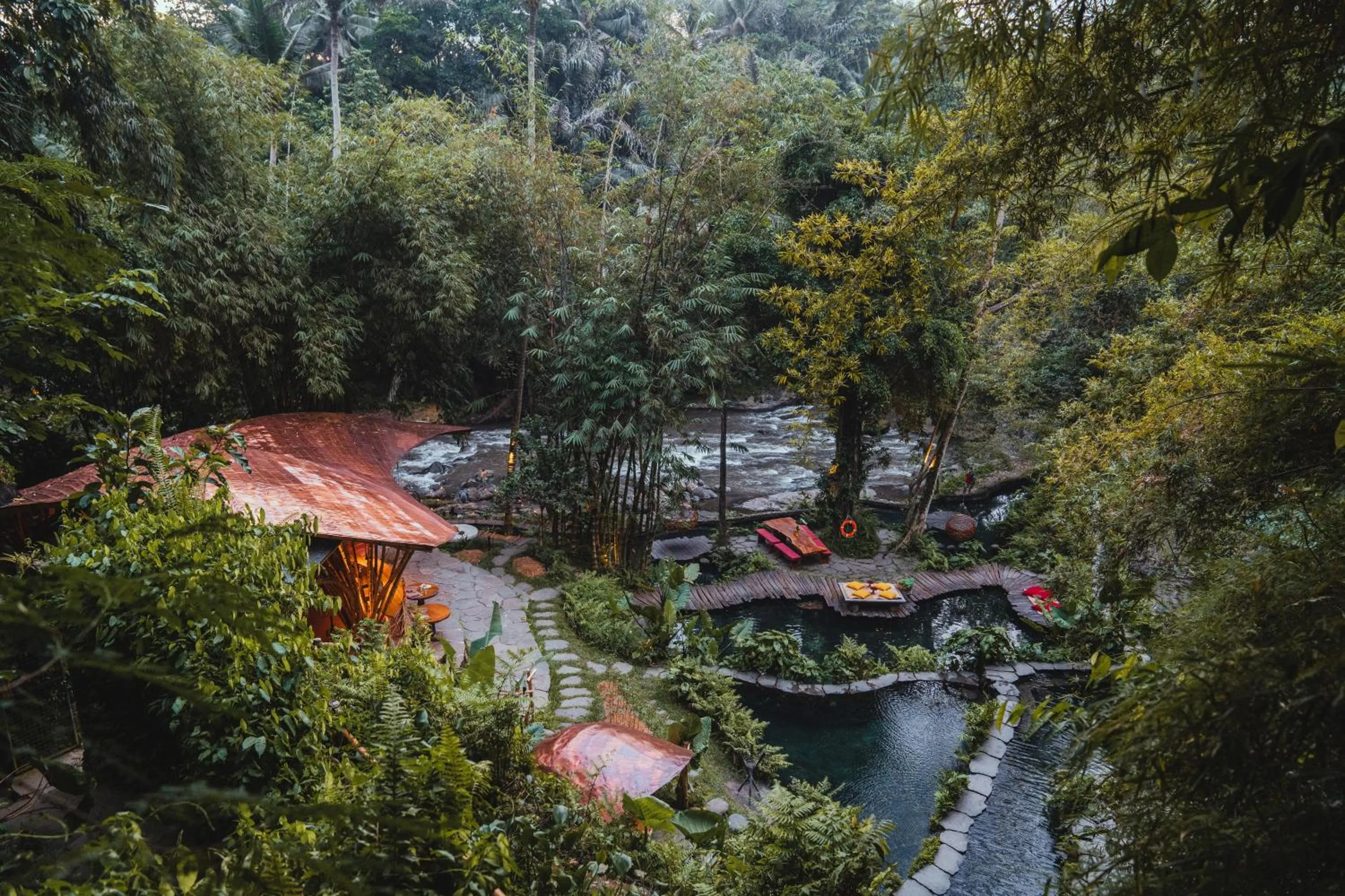 Swimming pool in Bambu Indah Resort