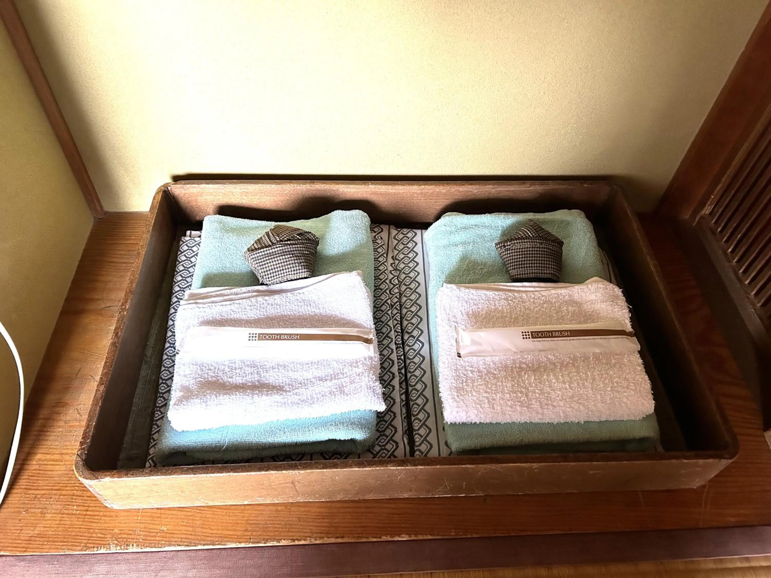 towels, Bed in Matsumoto Ryokan