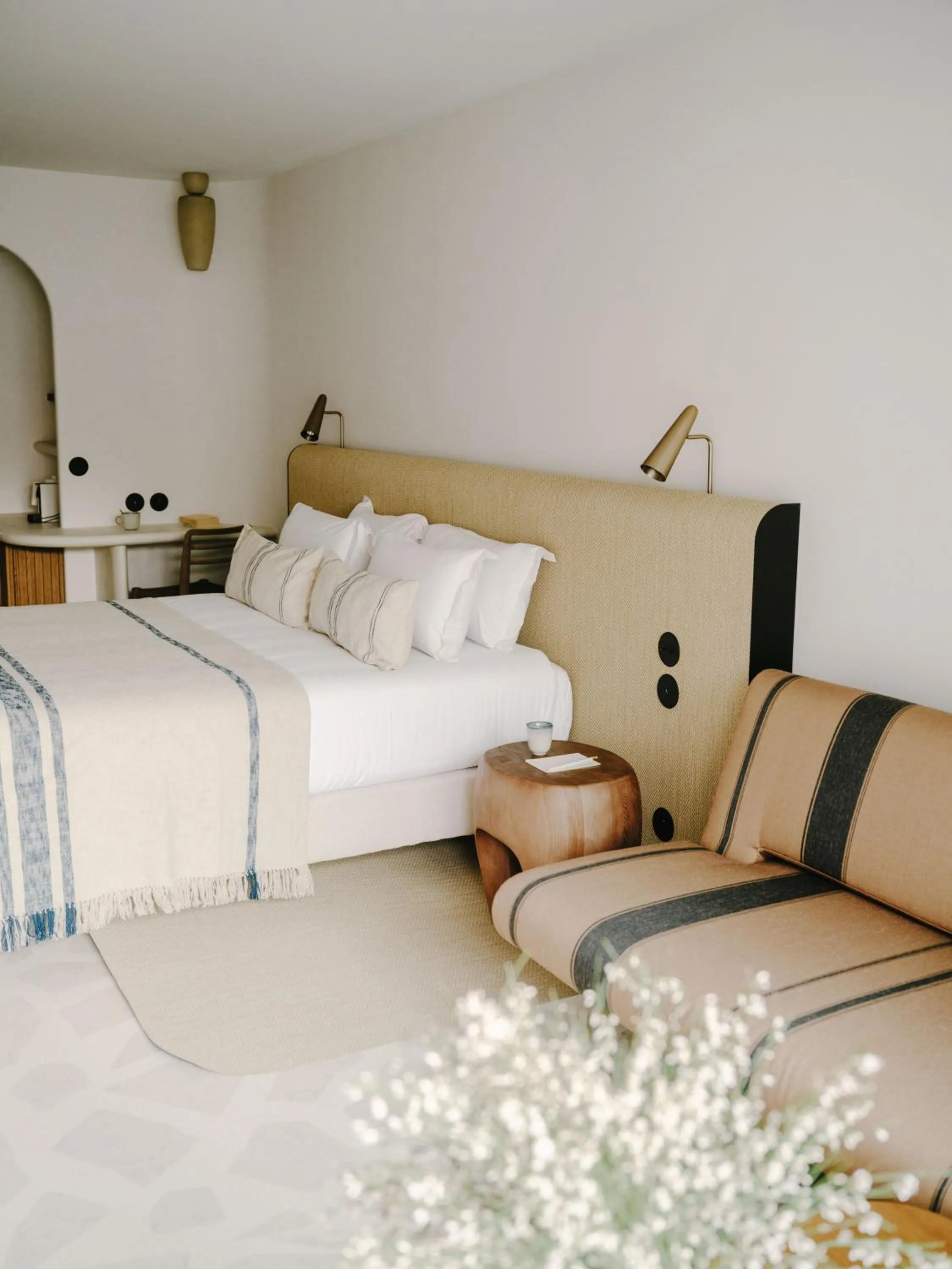 Bedroom, Bed in Hôtel & Spa Belle Plage