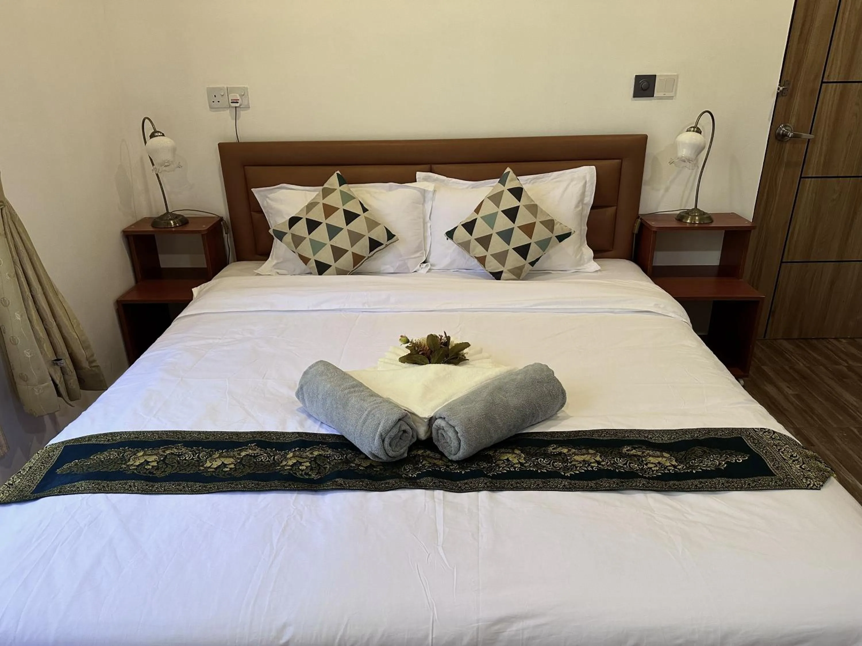 Bedroom, Bed in Galaxy Sunrise Sea View