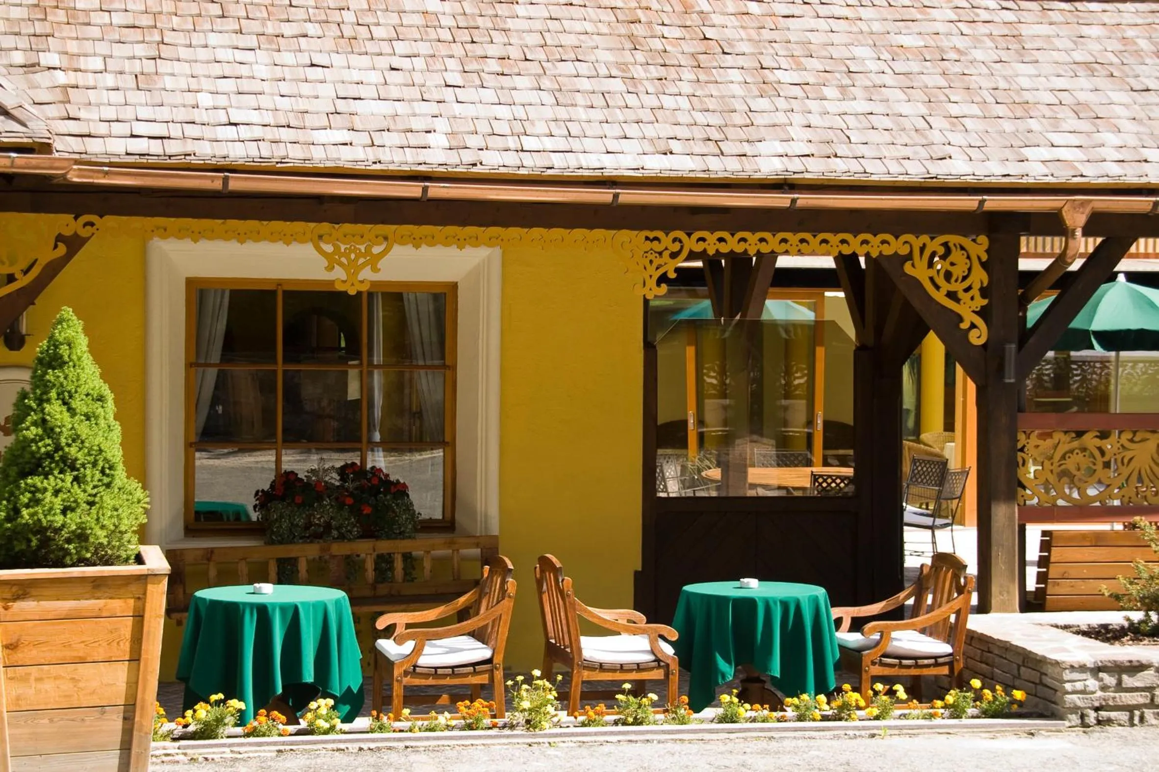Patio in Hotel La Villa
