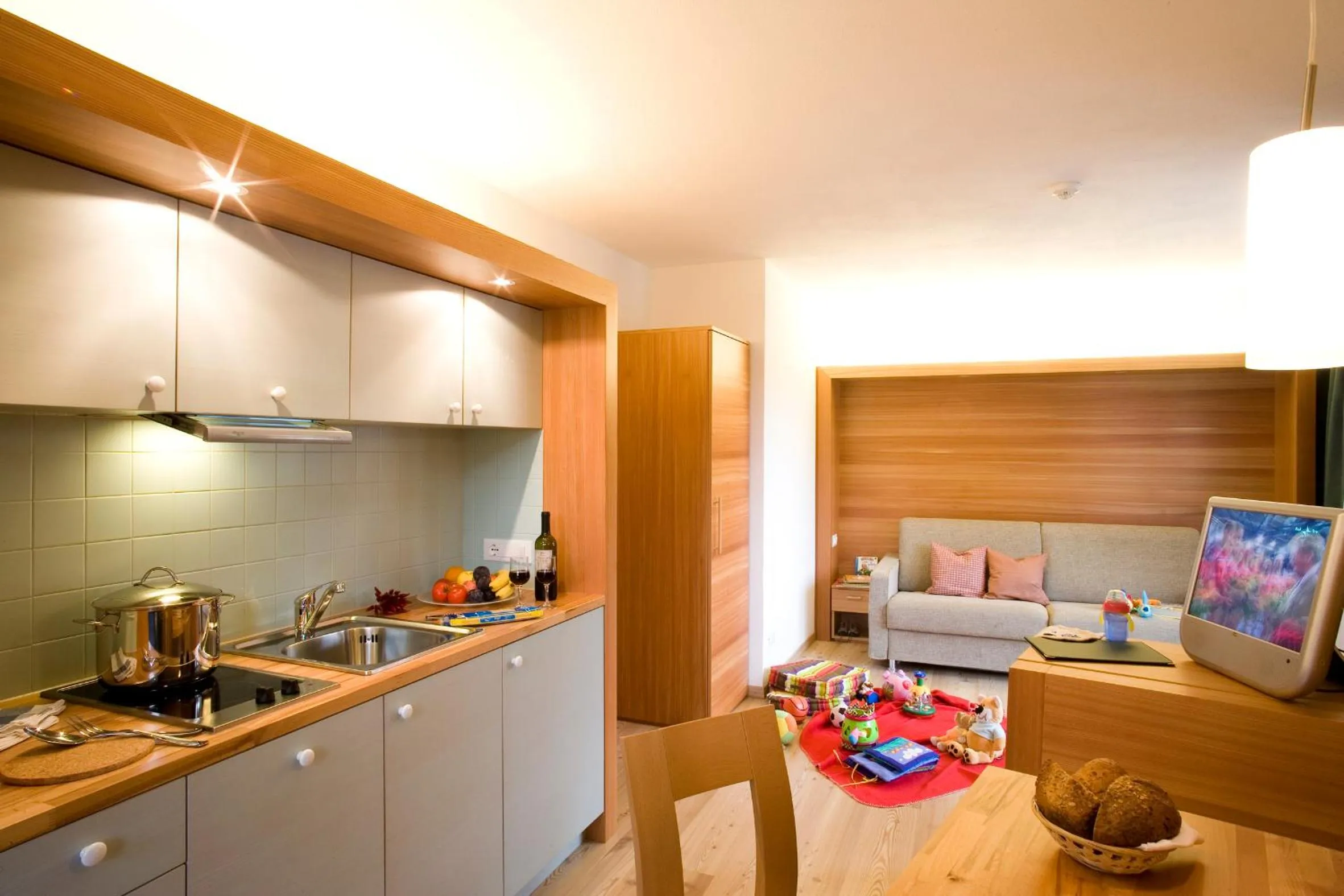 Kitchen or kitchenette in Hotel La Villa