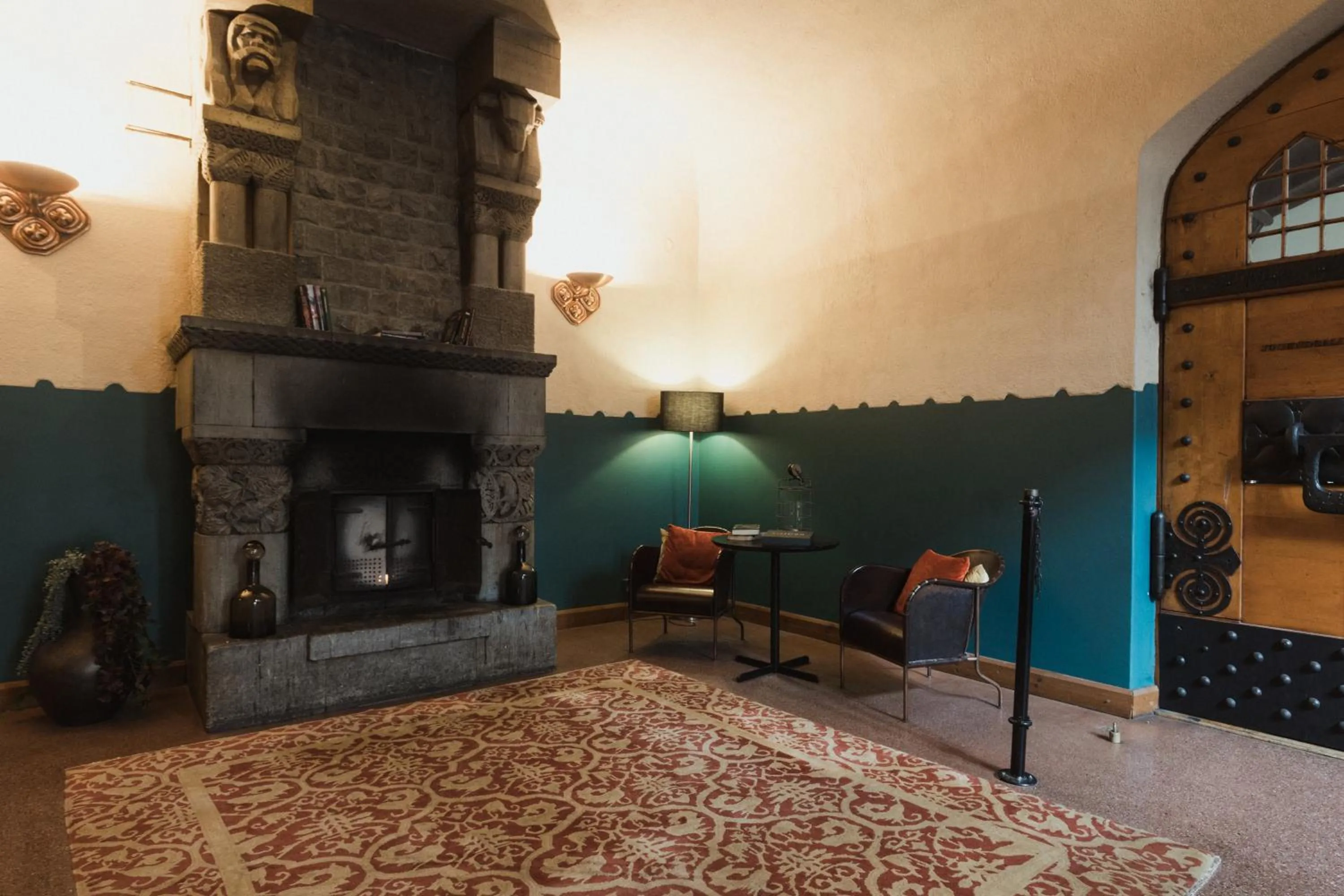 fireplace in GLO Hotel Art