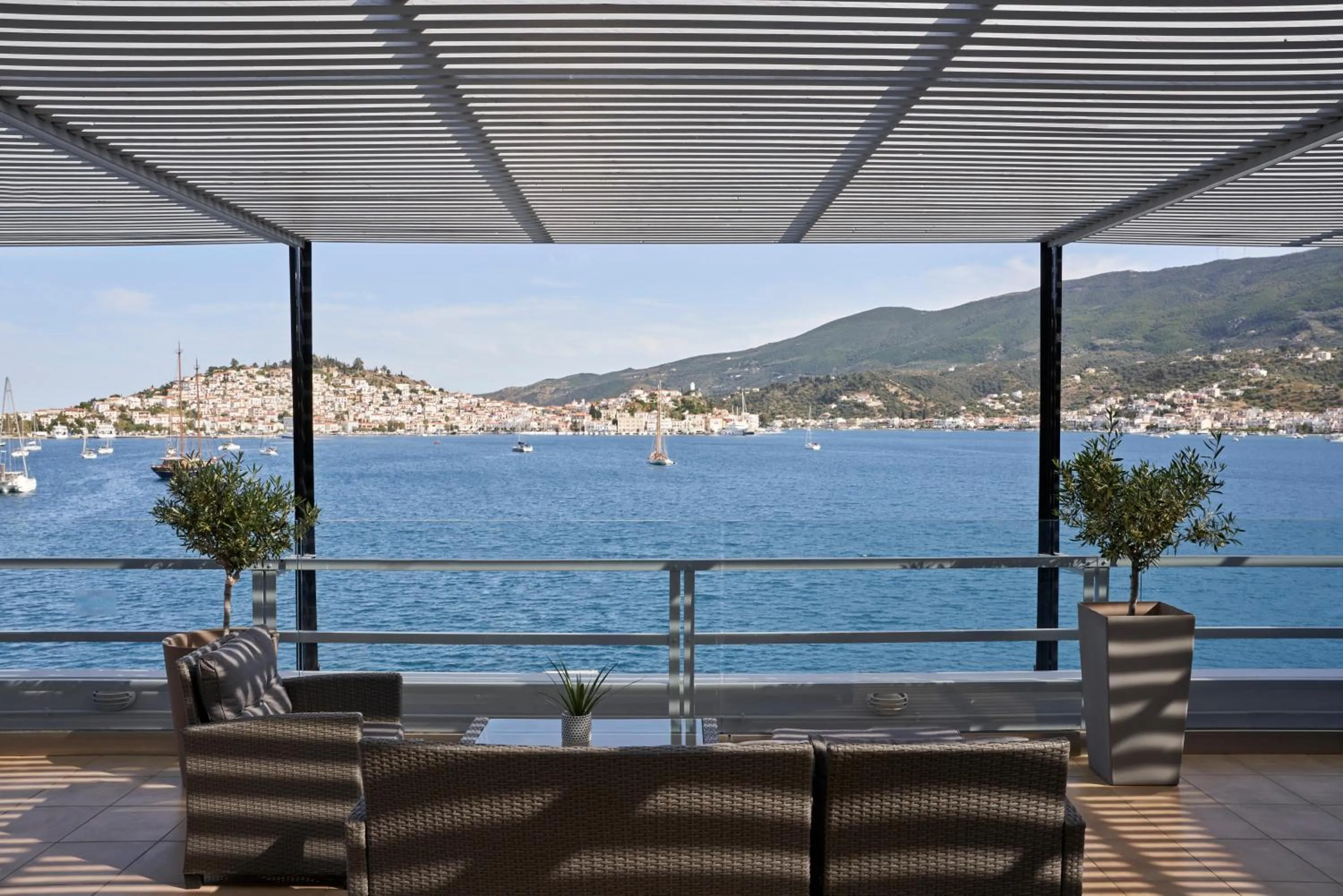 Balcony/Terrace in Xenia Poros Image Hotel